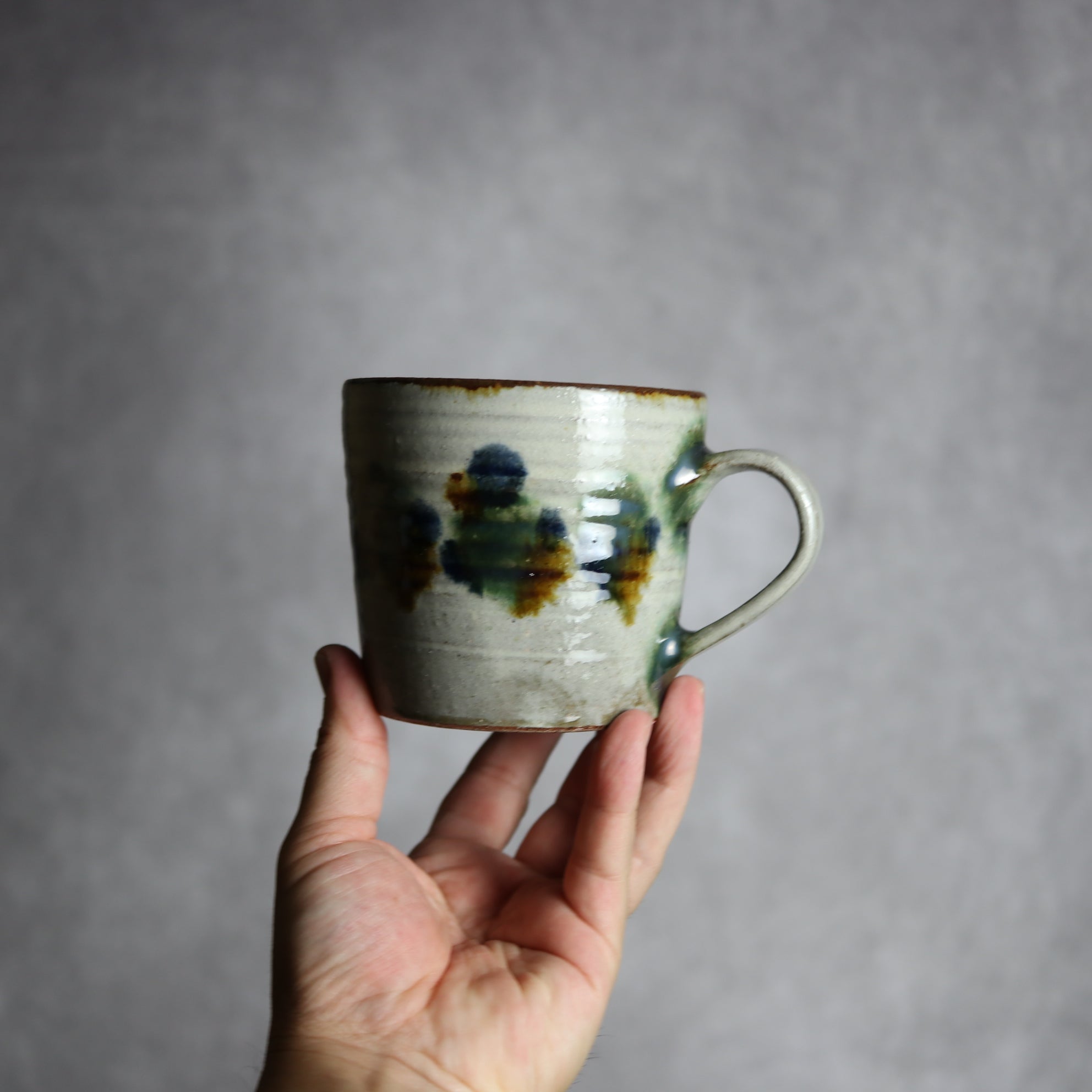 マグカップ3 三彩点打 やちむん 陶器 やちむん工房 mug