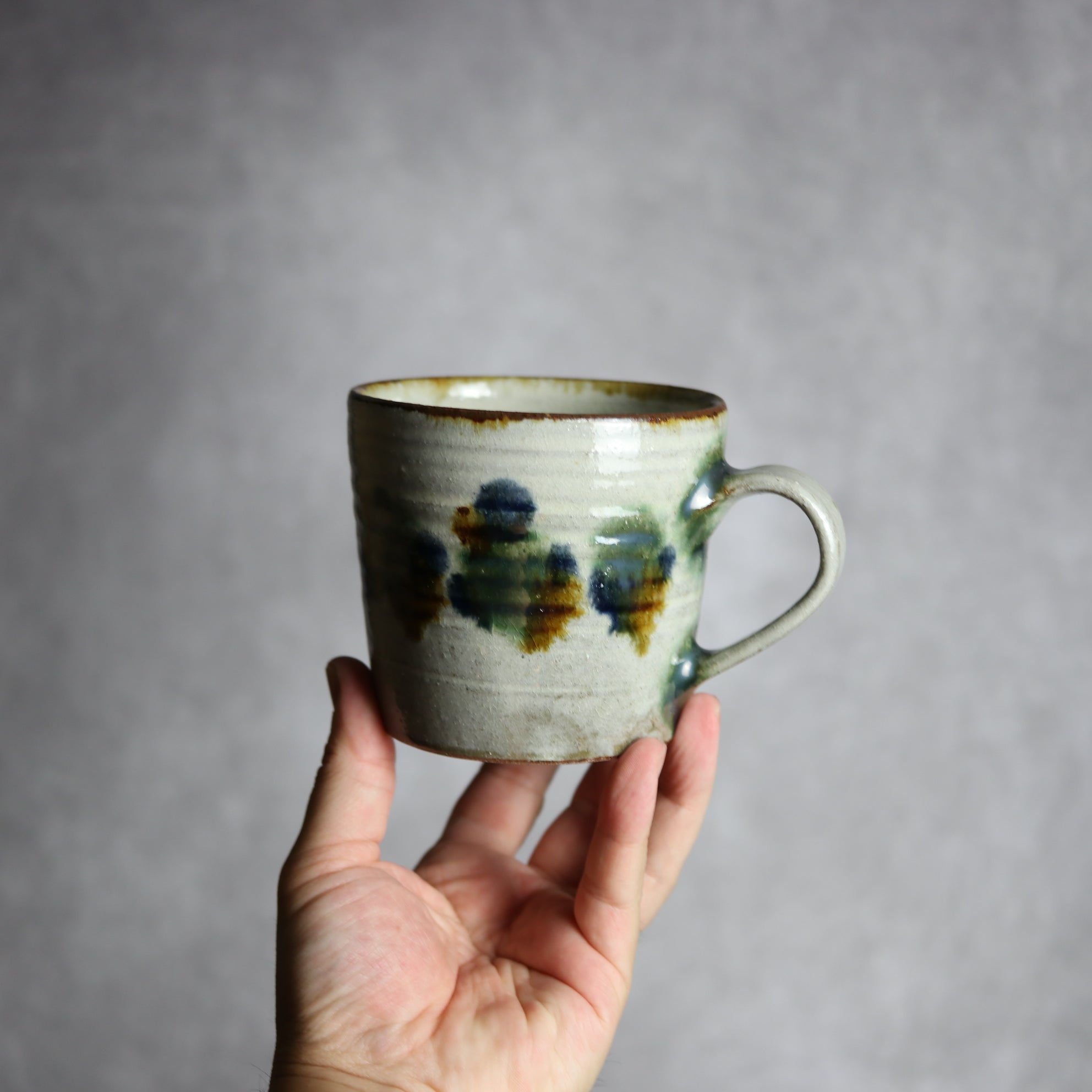 マグカップ3 三彩点打 やちむん 陶器 やちむん工房 mug