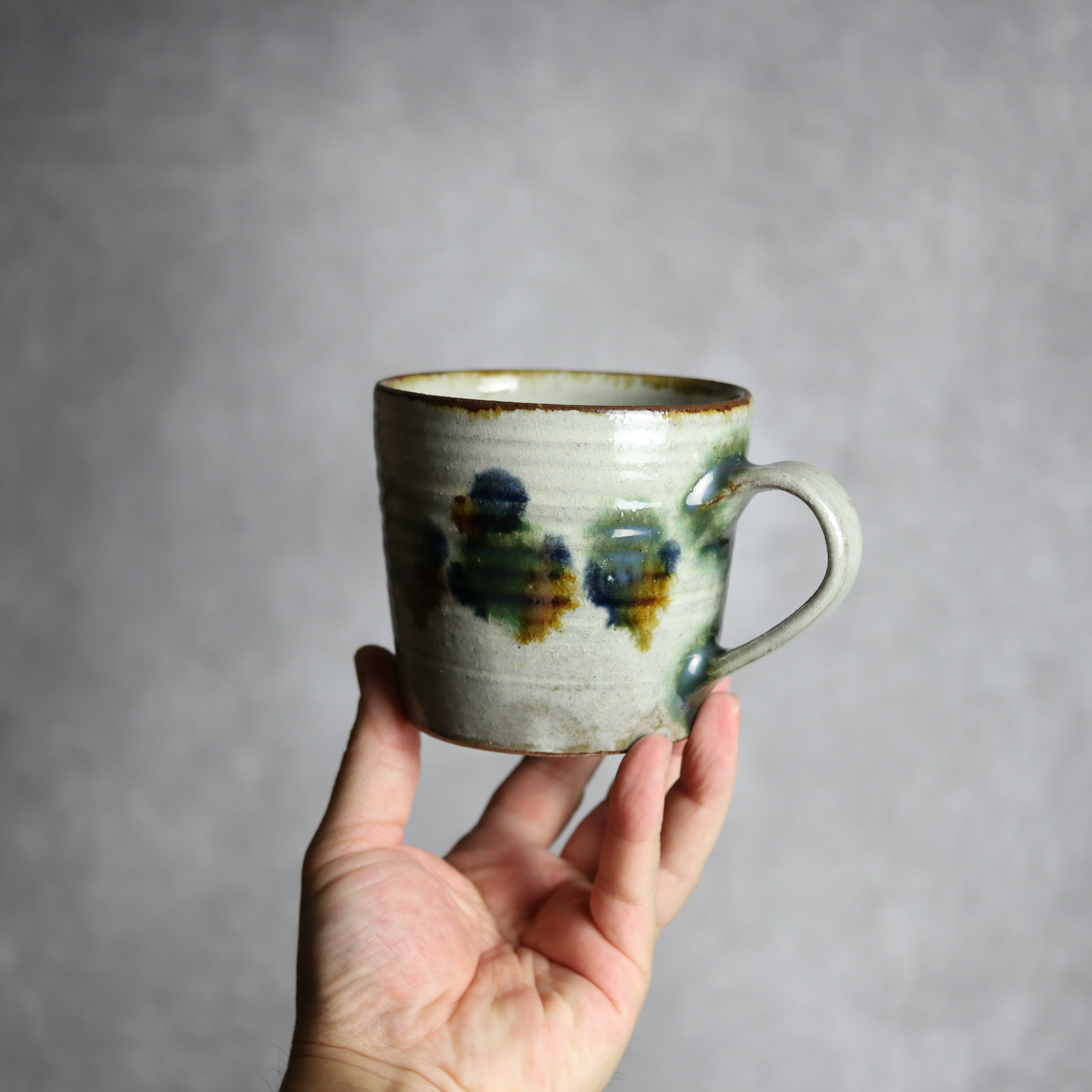 マグカップ3 三彩点打 やちむん 陶器 やちむん工房 mug