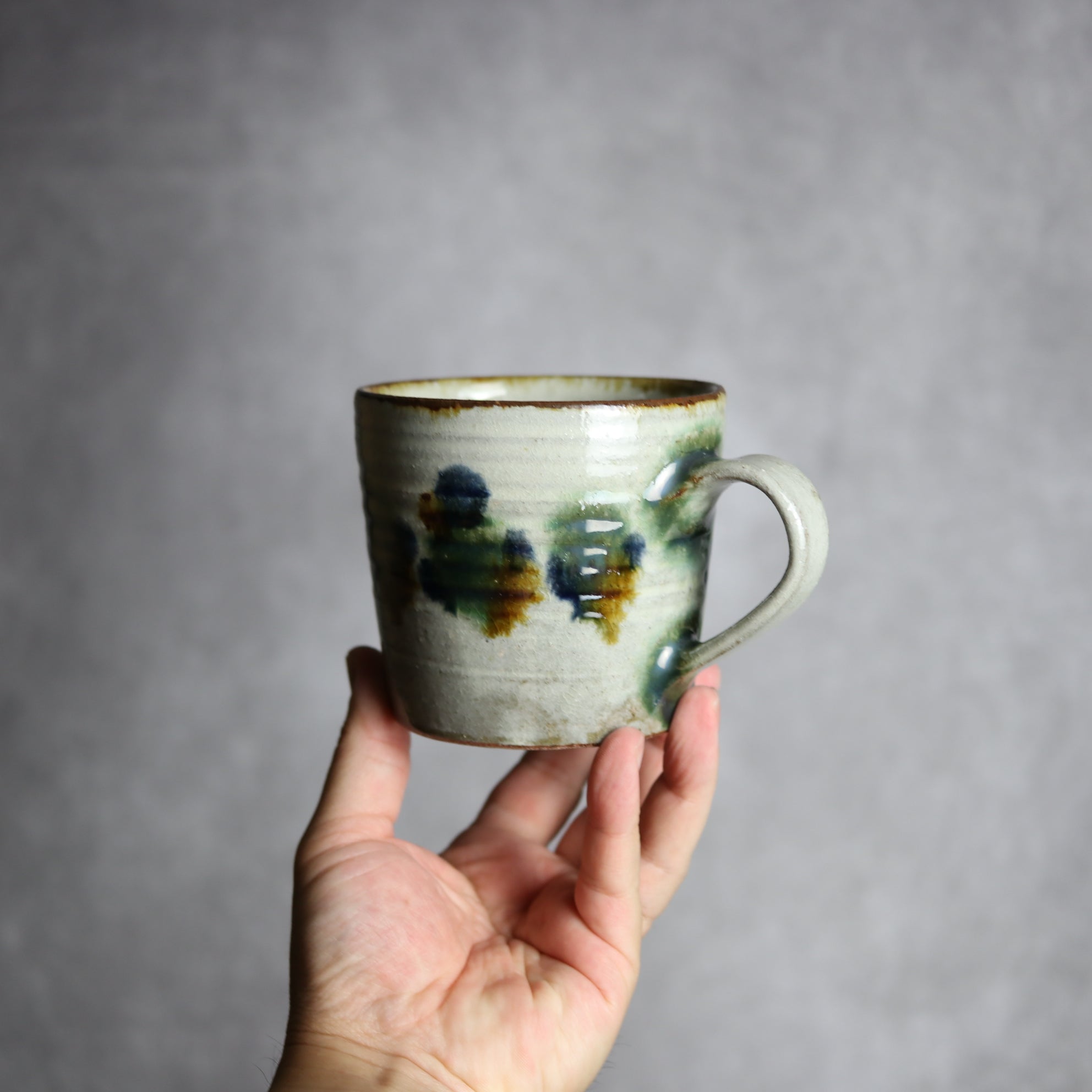 マグカップ3 三彩点打 やちむん 陶器 やちむん工房 mug