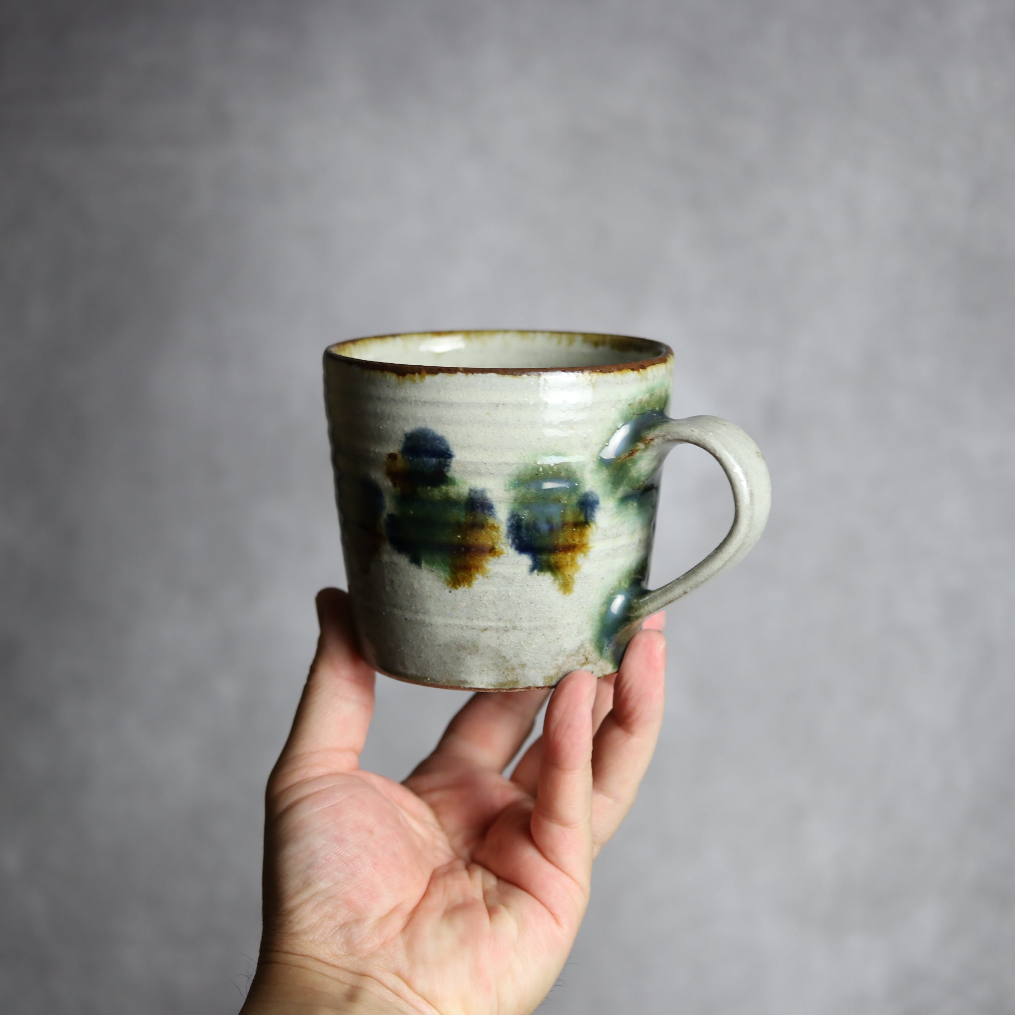 マグカップ3 三彩点打 やちむん 陶器 やちむん工房 mug