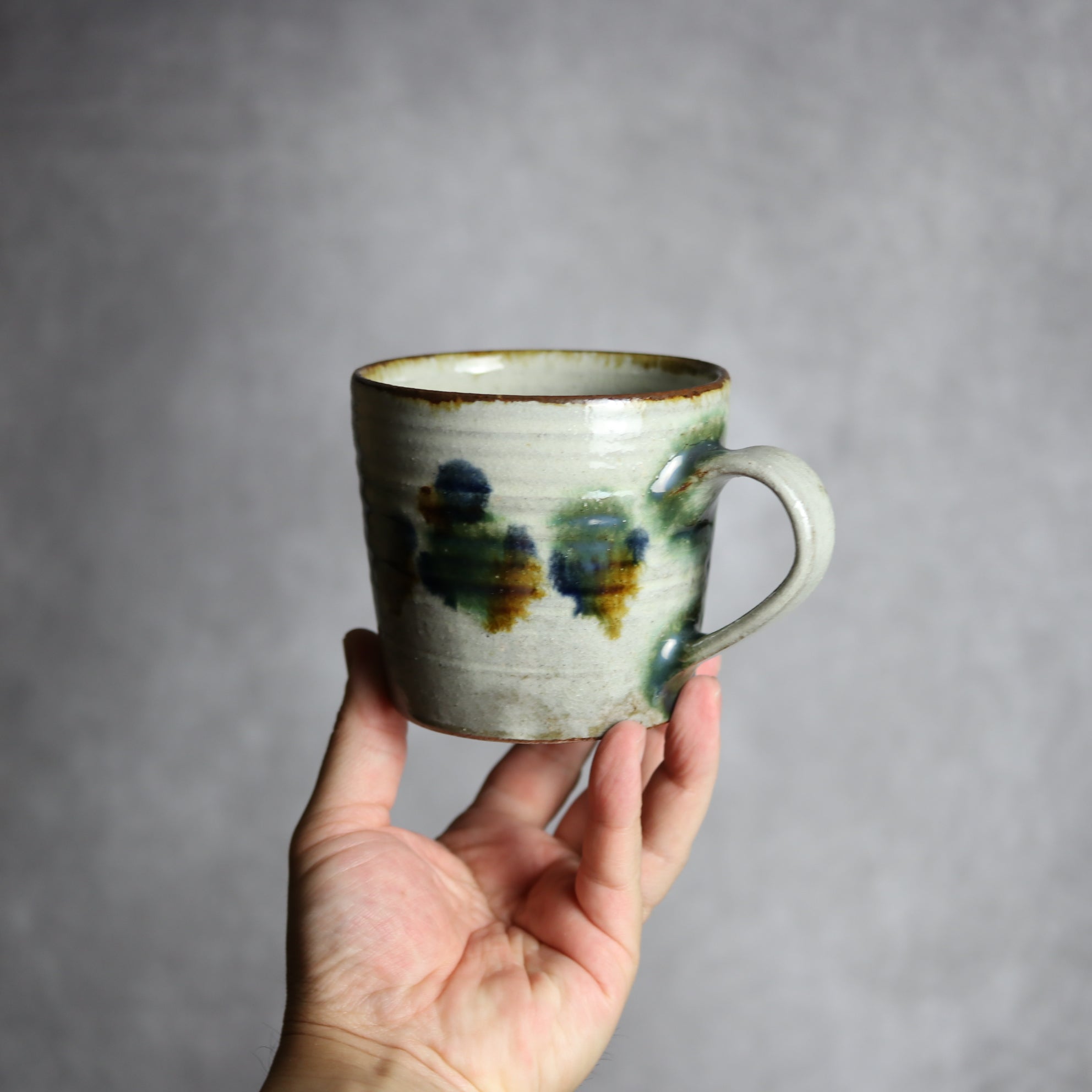 マグカップ3 三彩点打 やちむん 陶器 やちむん工房 mug