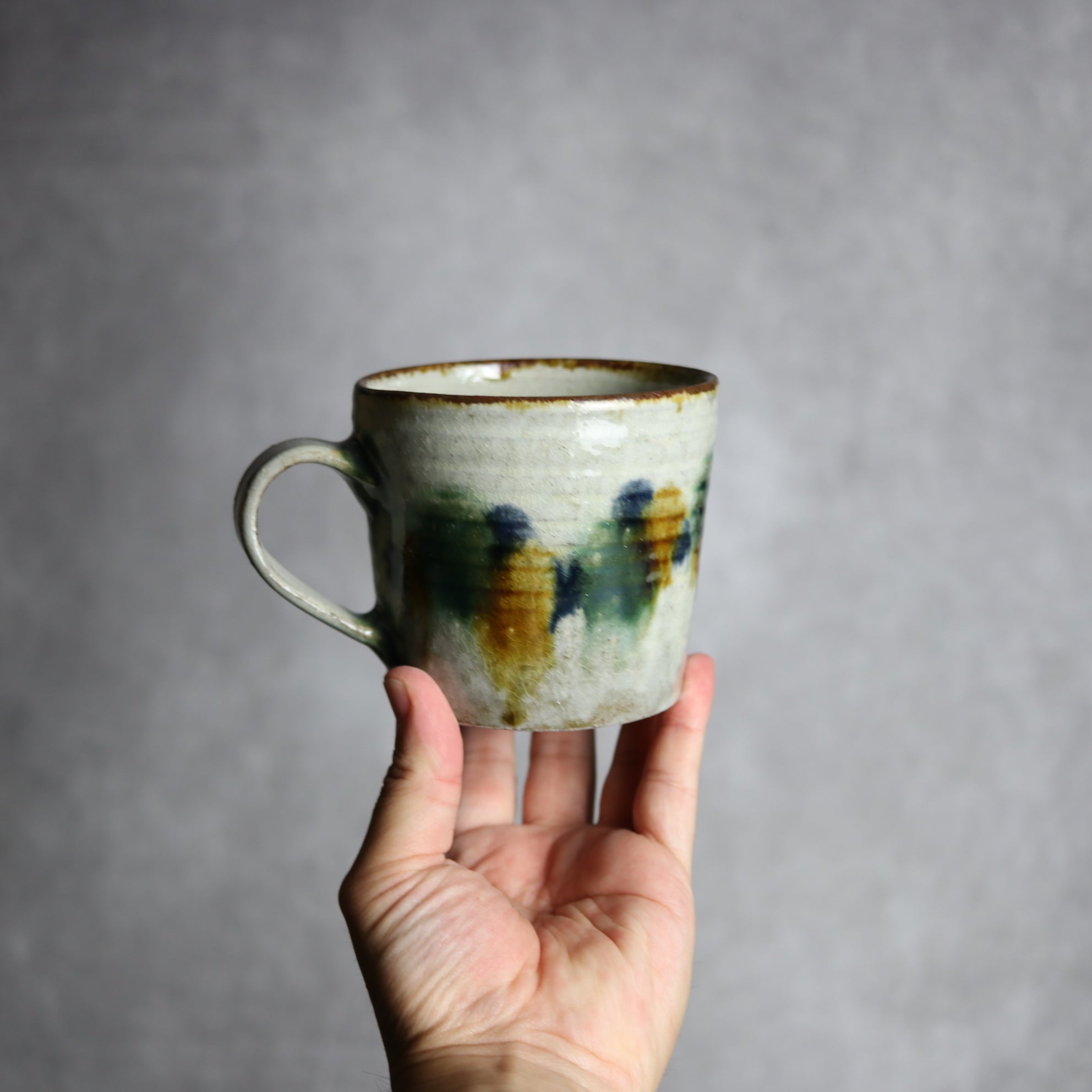 マグカップ3 三彩点打 やちむん 陶器 やちむん工房 mug