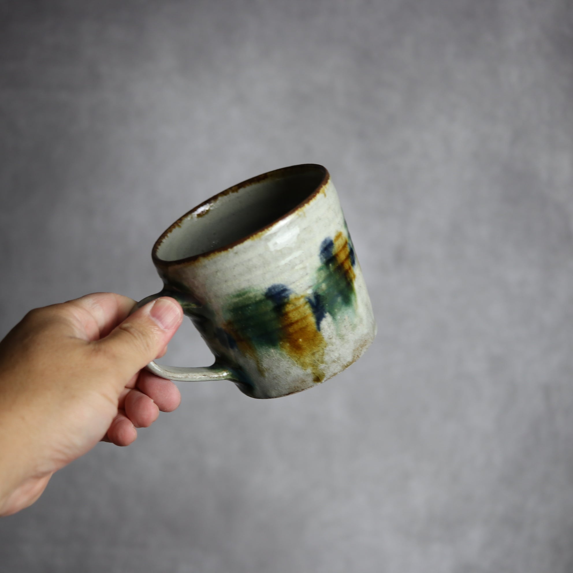 マグカップ3 三彩点打 やちむん 陶器 やちむん工房 mug