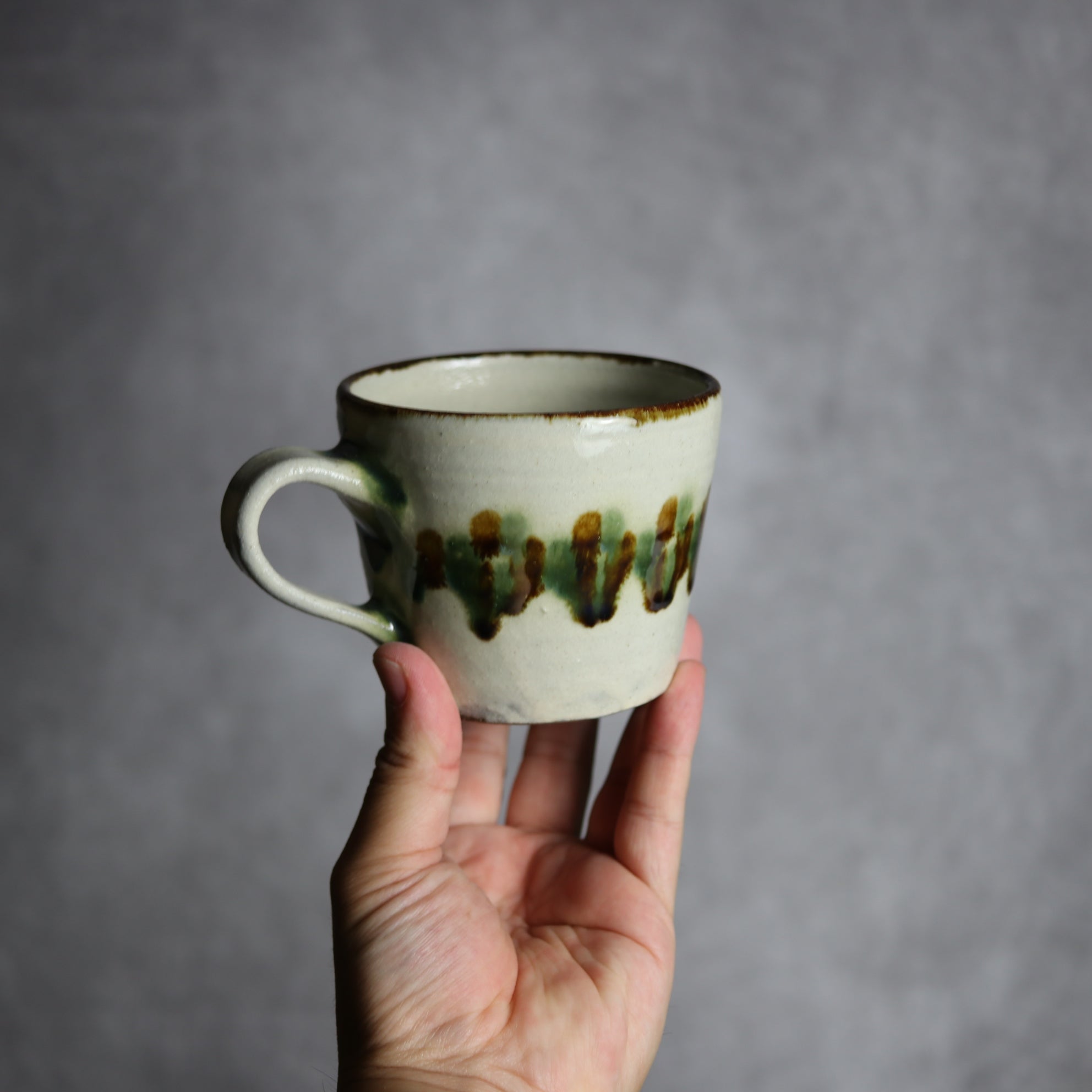 マグカップ3 三彩 点打 やちむん 陶器 やちむん工房 mug