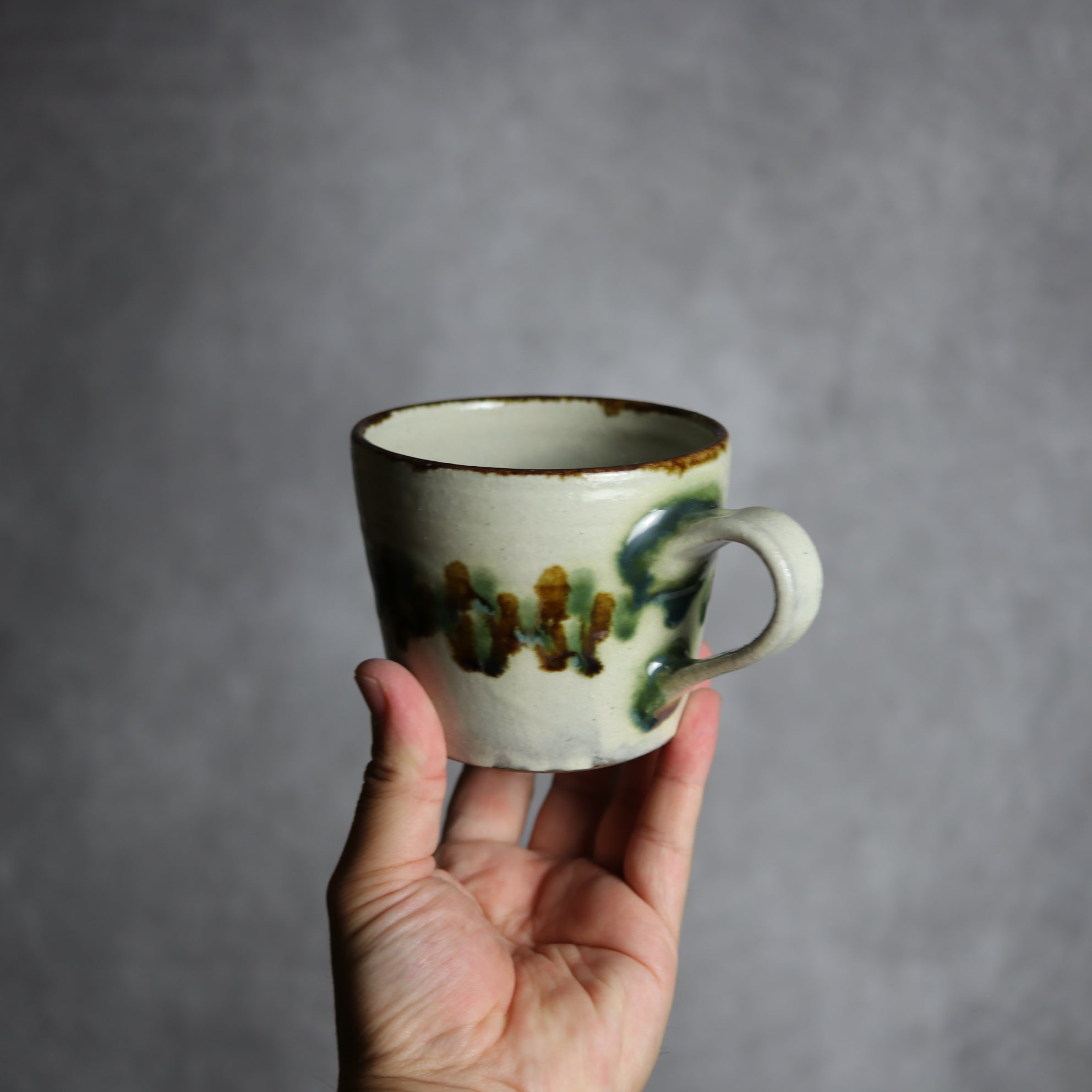 マグカップ3 三彩 点打 やちむん 陶器 やちむん工房 mug