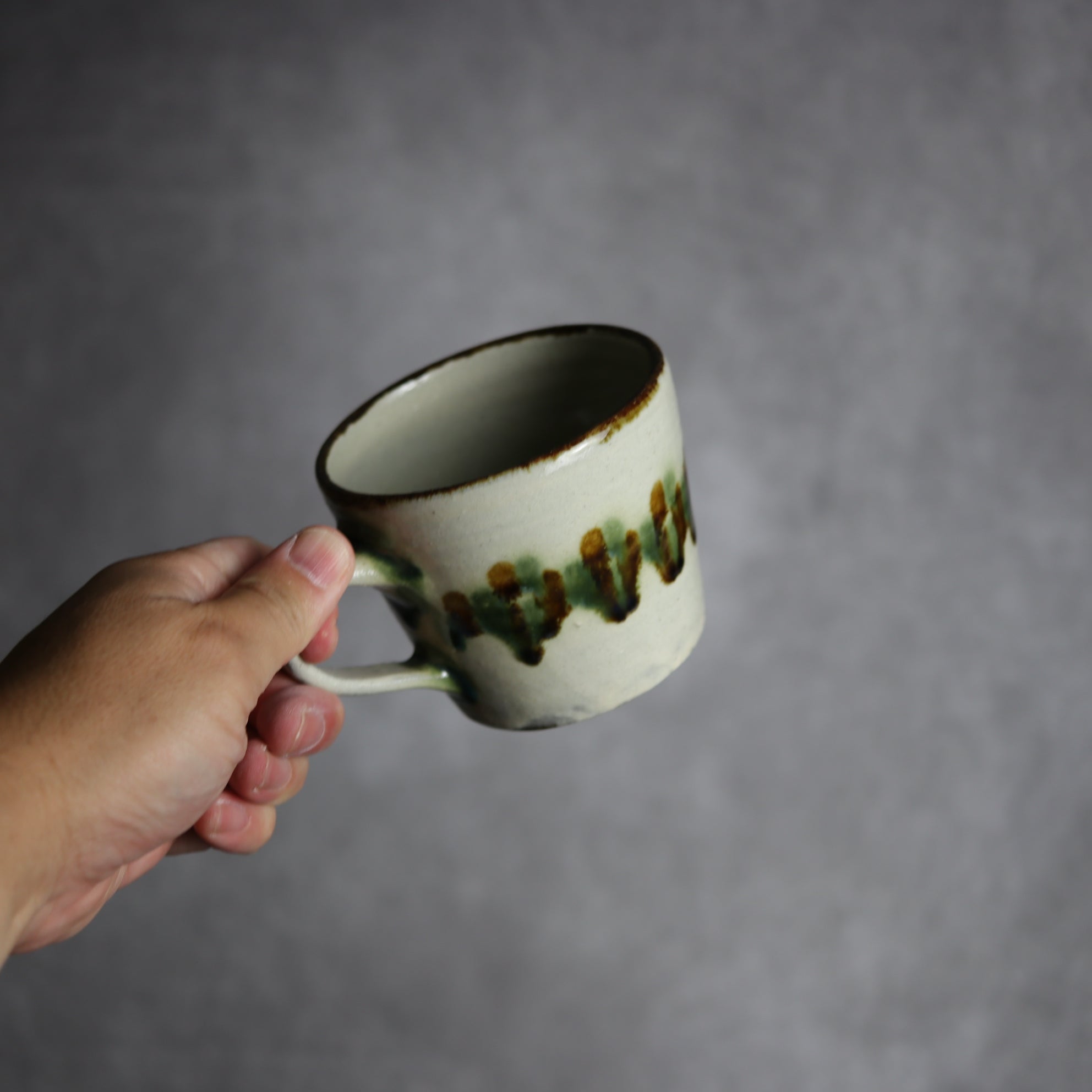 マグカップ3 三彩 点打 やちむん 陶器 やちむん工房 mug