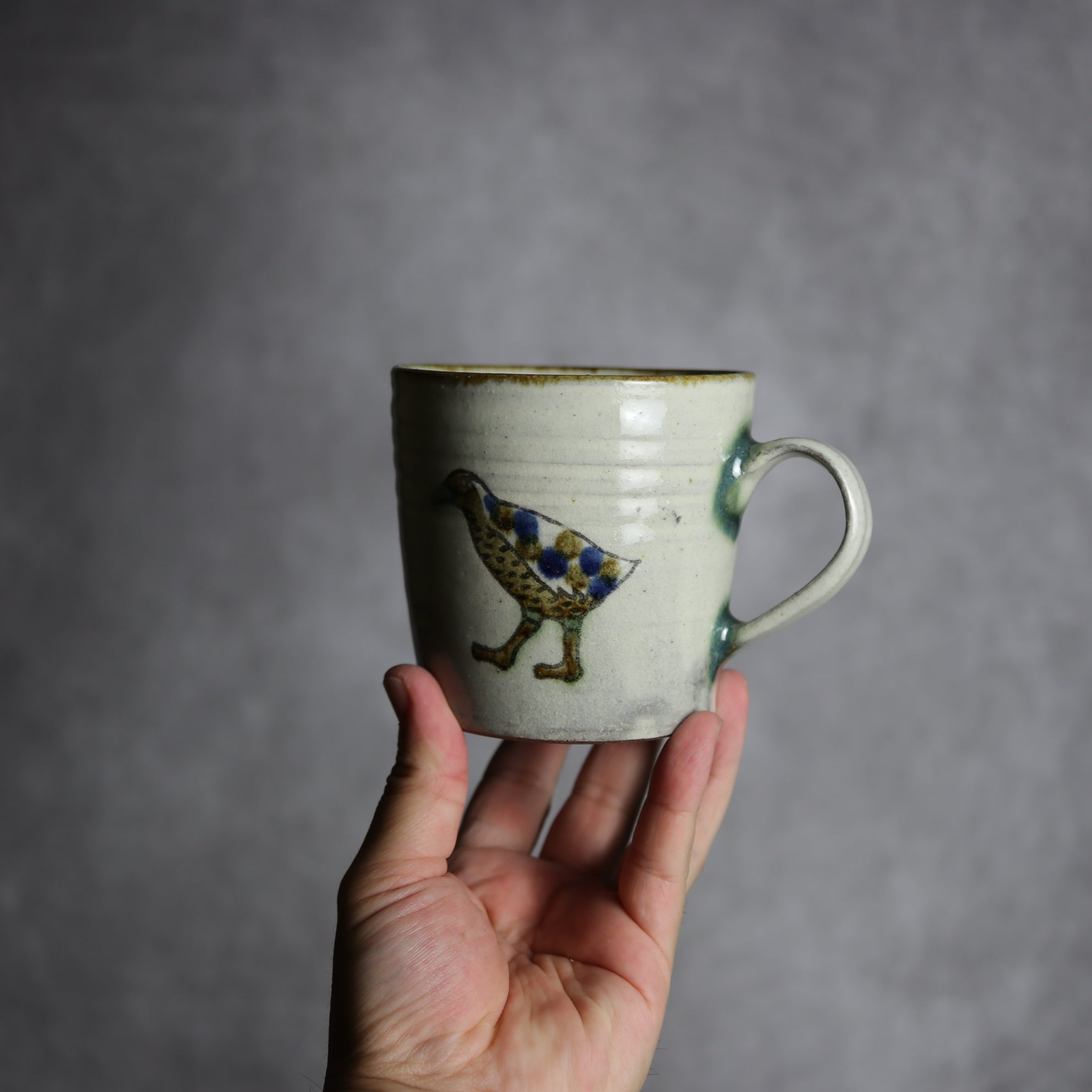 マグカップ1 飴 呉須釉 ヤンバルクイナ やちむん 陶器 やちむん工房 mug