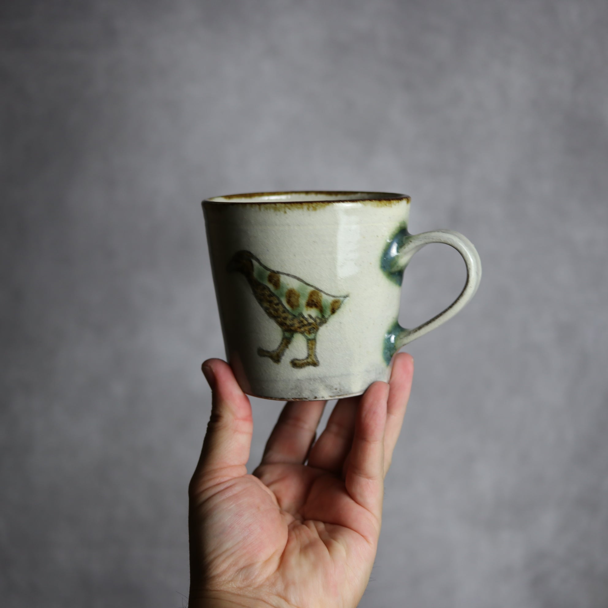 マグカップ1 三彩 ヤンバルクイナ やちむん 陶器 やちむん工房 mug
