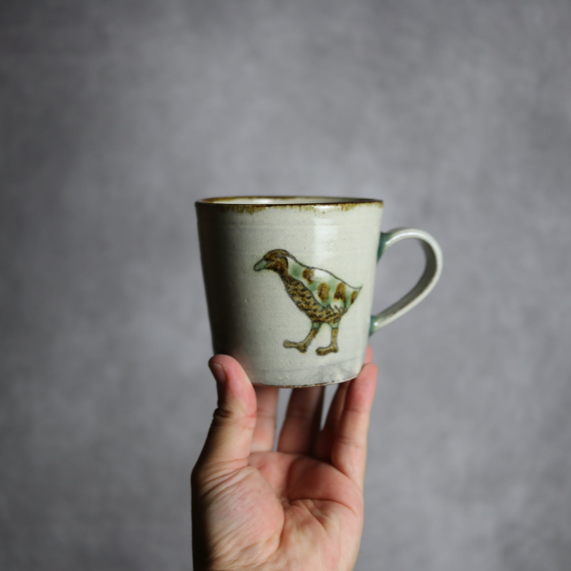 マグカップ1 三彩 ヤンバルクイナ やちむん 陶器 やちむん工房 mug