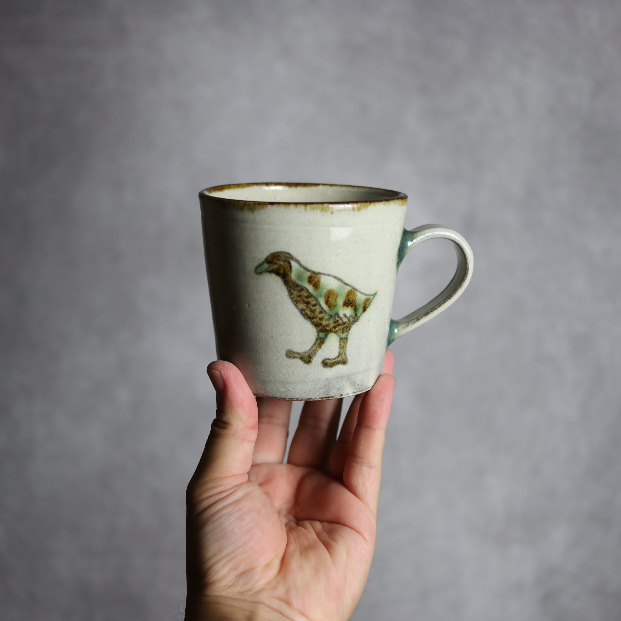 マグカップ1 三彩 ヤンバルクイナ やちむん 陶器 やちむん工房 mug