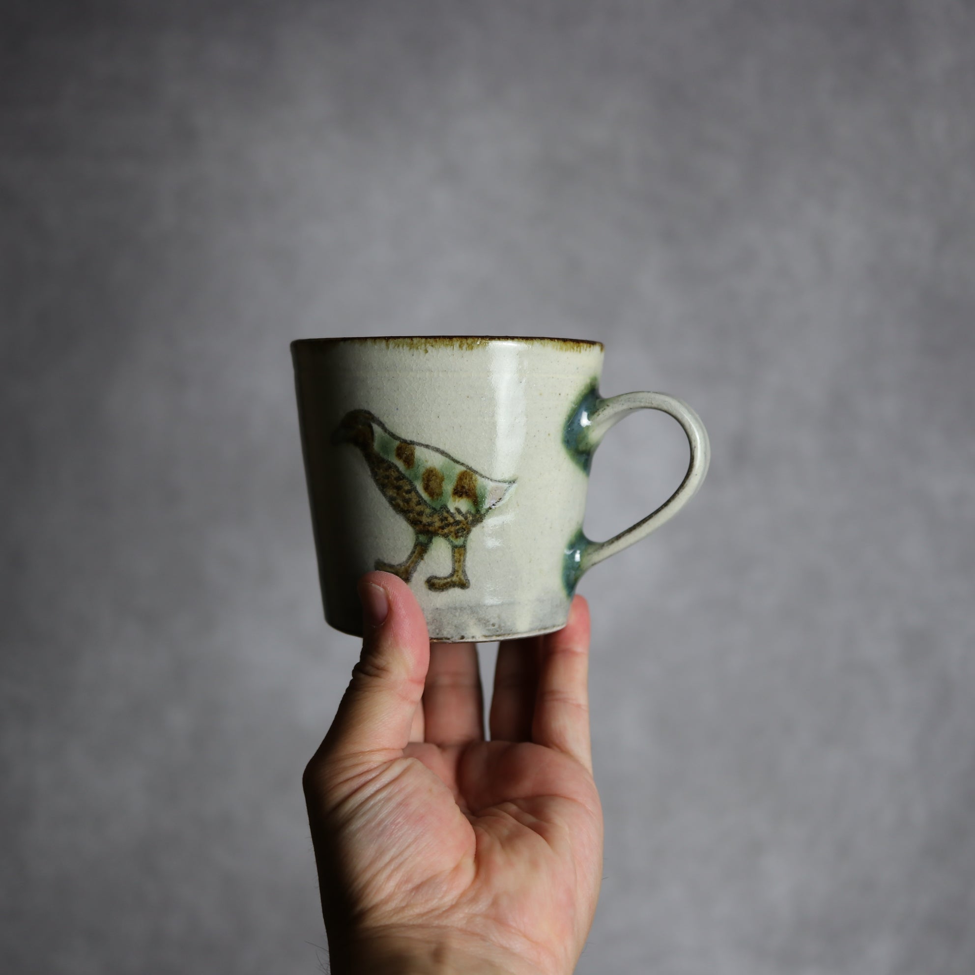 マグカップ1 三彩 ヤンバルクイナ やちむん 陶器 やちむん工房 mug