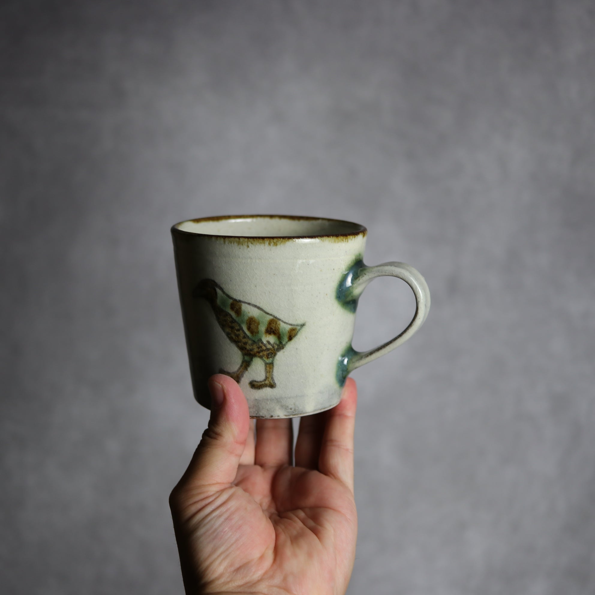 マグカップ1 三彩 ヤンバルクイナ やちむん 陶器 やちむん工房 mug