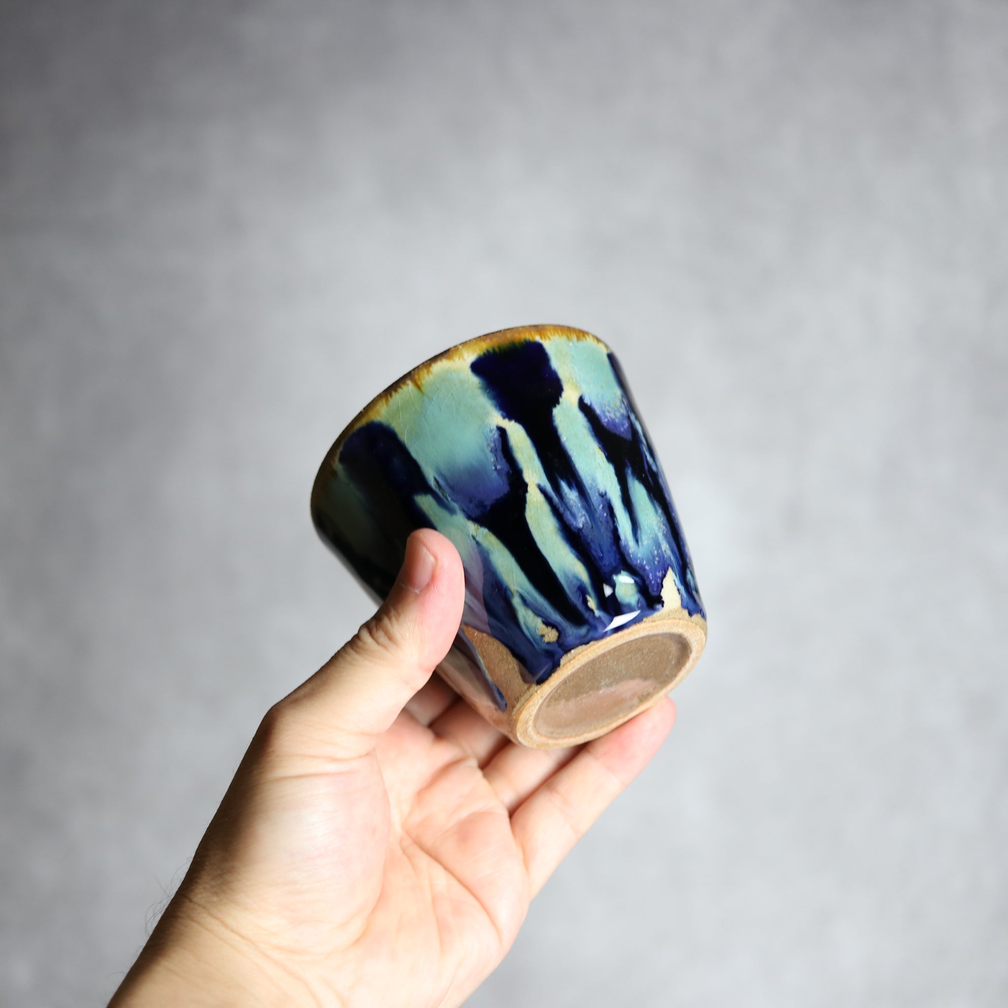 エドメ陶房 - フリーカップ1 青三彩紋 やちむん 陶器 エドメ陶房 - mundasui