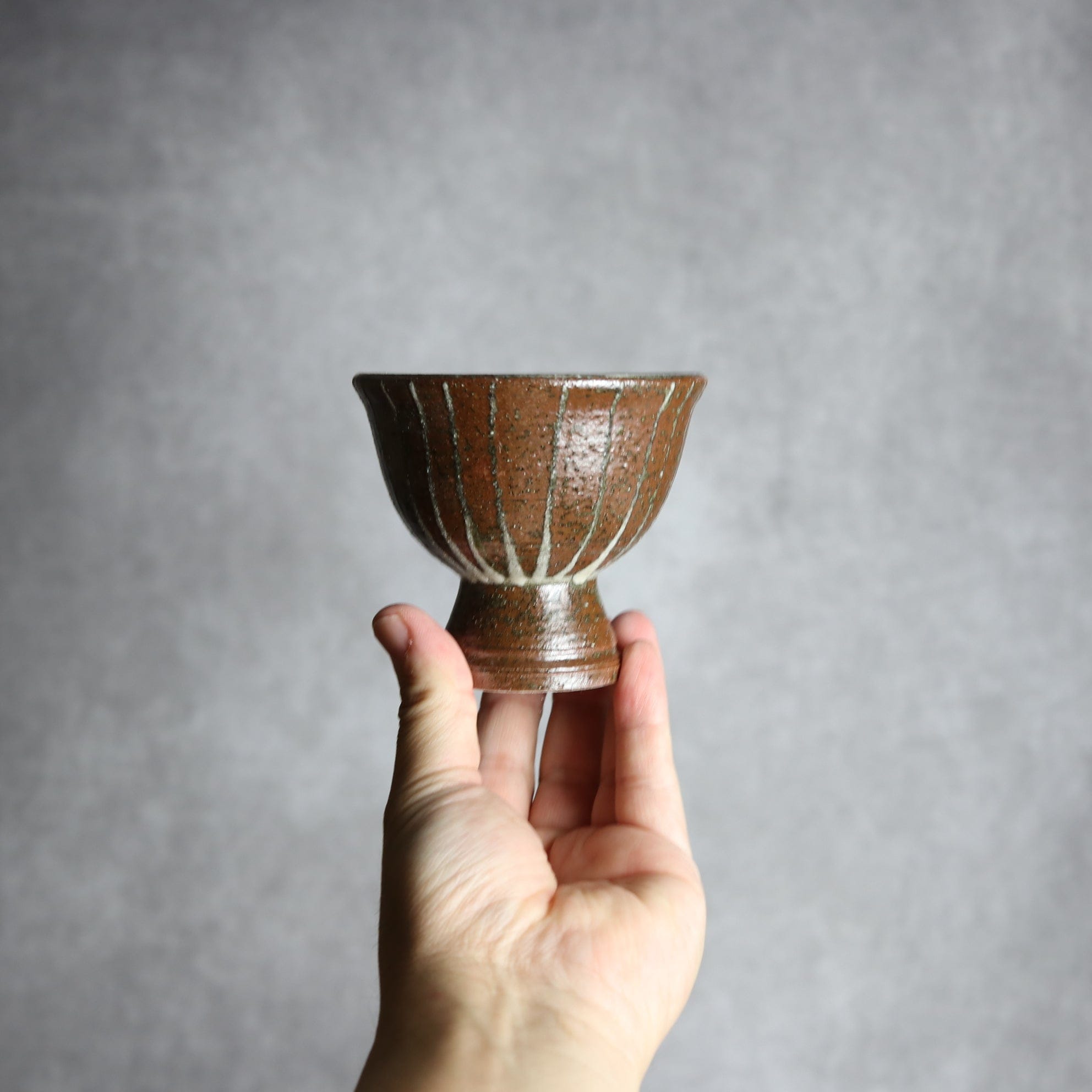 3寸高杯鉢1 イッチン ライン やちむん 陶器 栄一工房