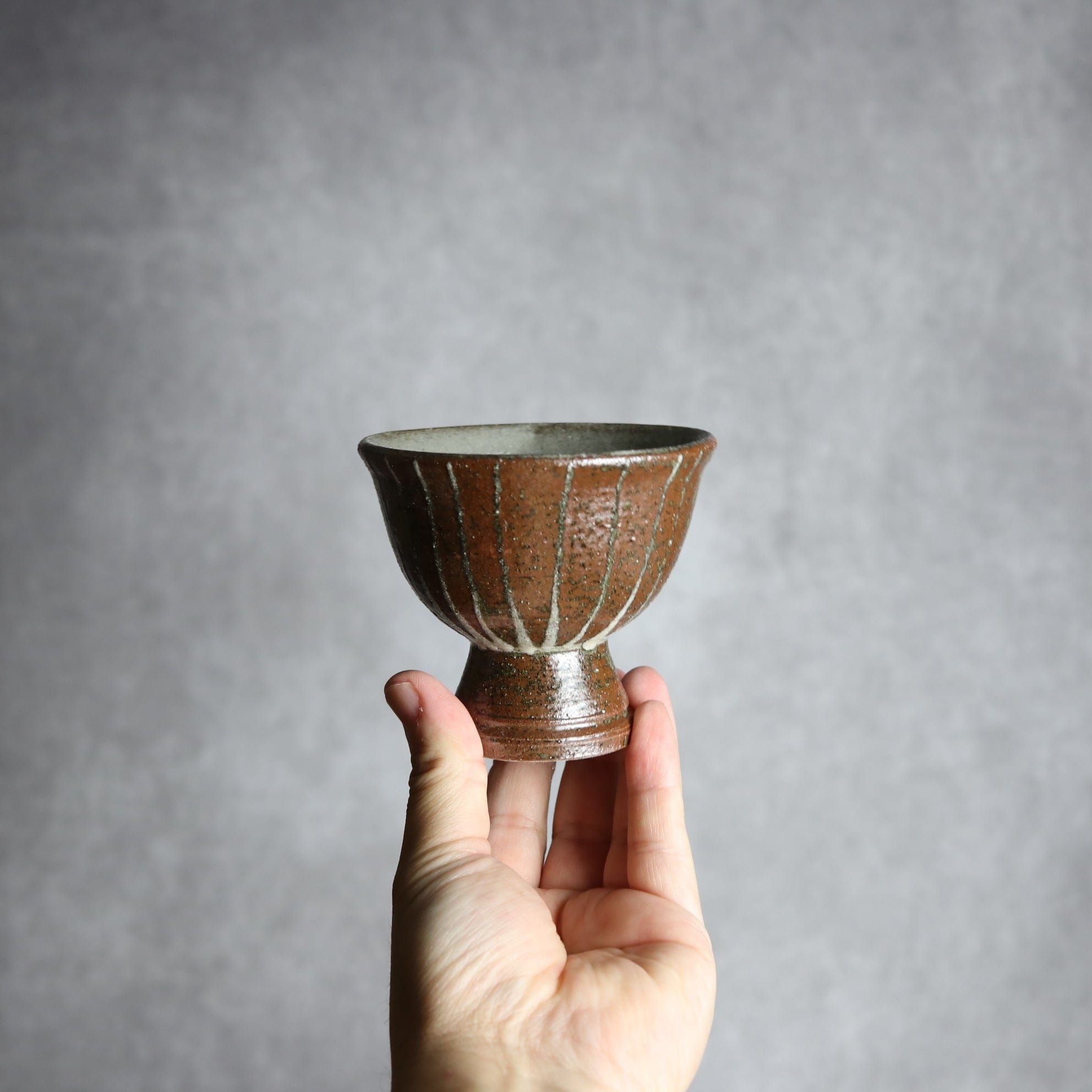 3寸高杯鉢1 イッチン ライン やちむん 陶器 栄一工房