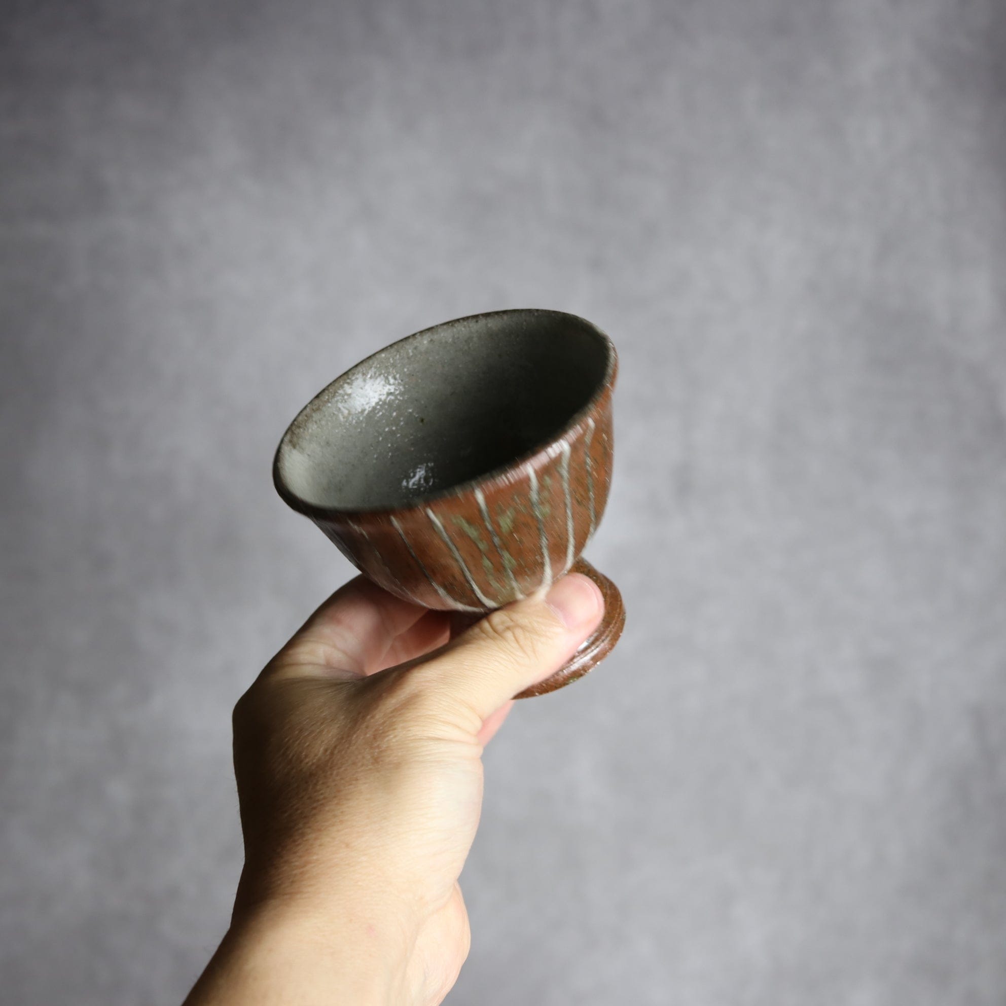 3寸高杯鉢1 イッチン ライン やちむん 陶器 栄一工房