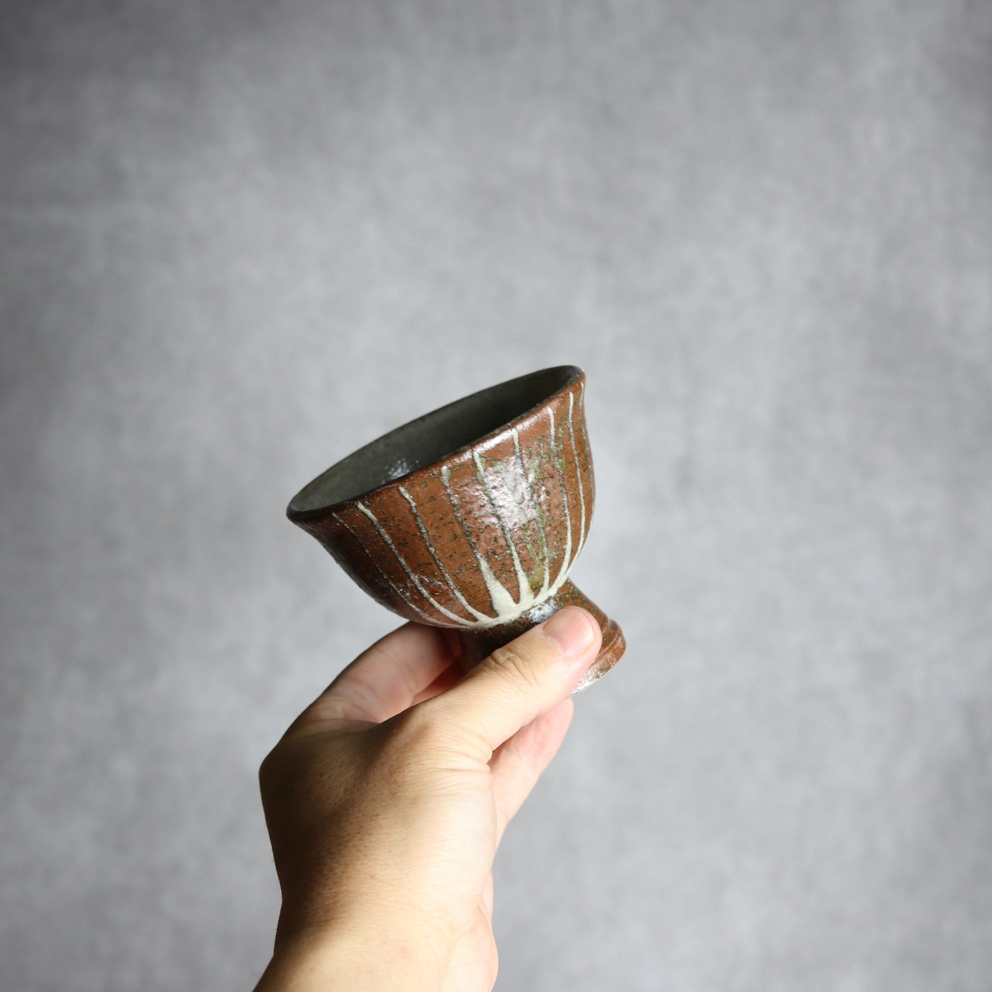 3寸高杯鉢1 イッチン ライン やちむん 陶器 栄一工房