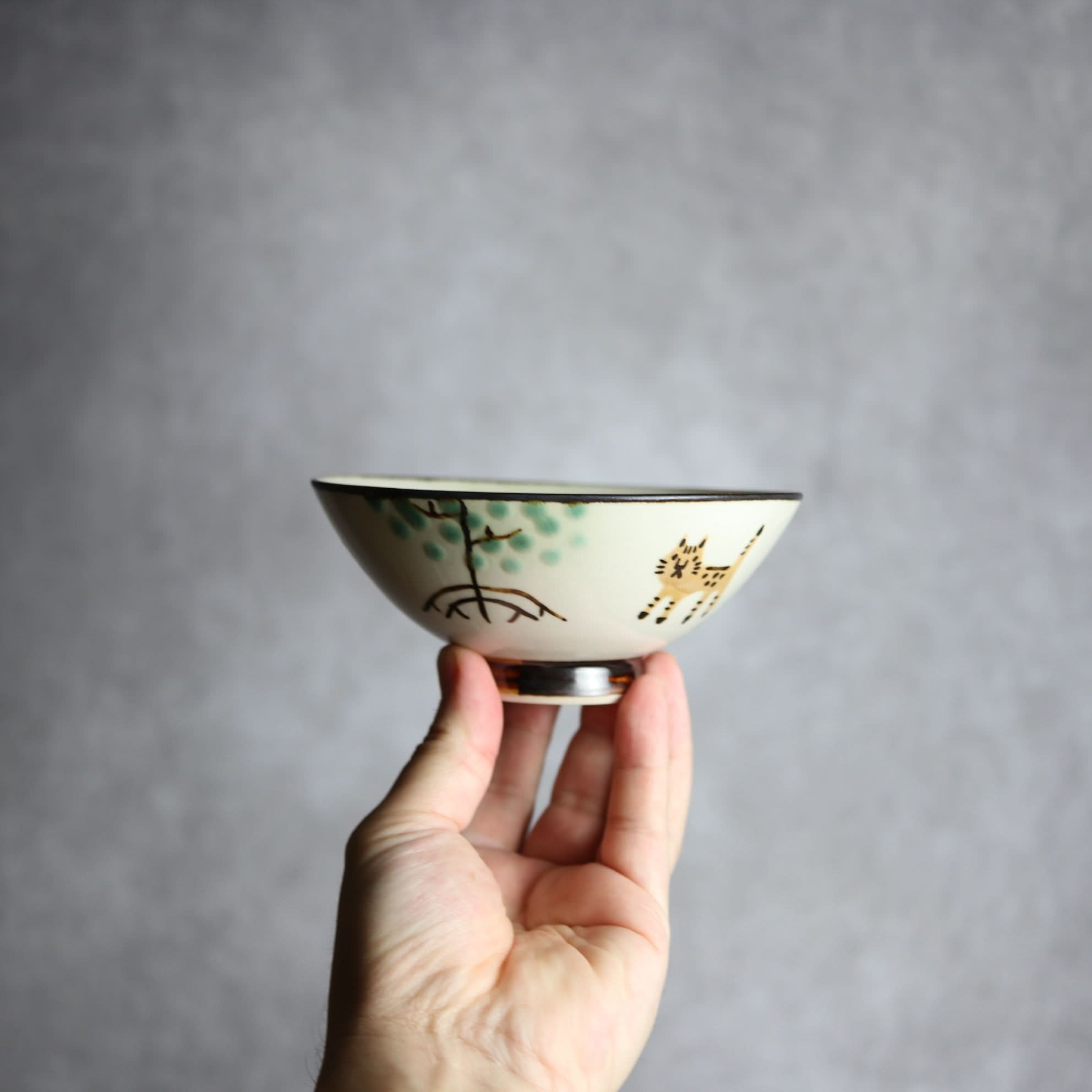 マカイ小 ヤマネコマングローブ3 やちむん 陶器 atelier qucchane やちむん 陶器.