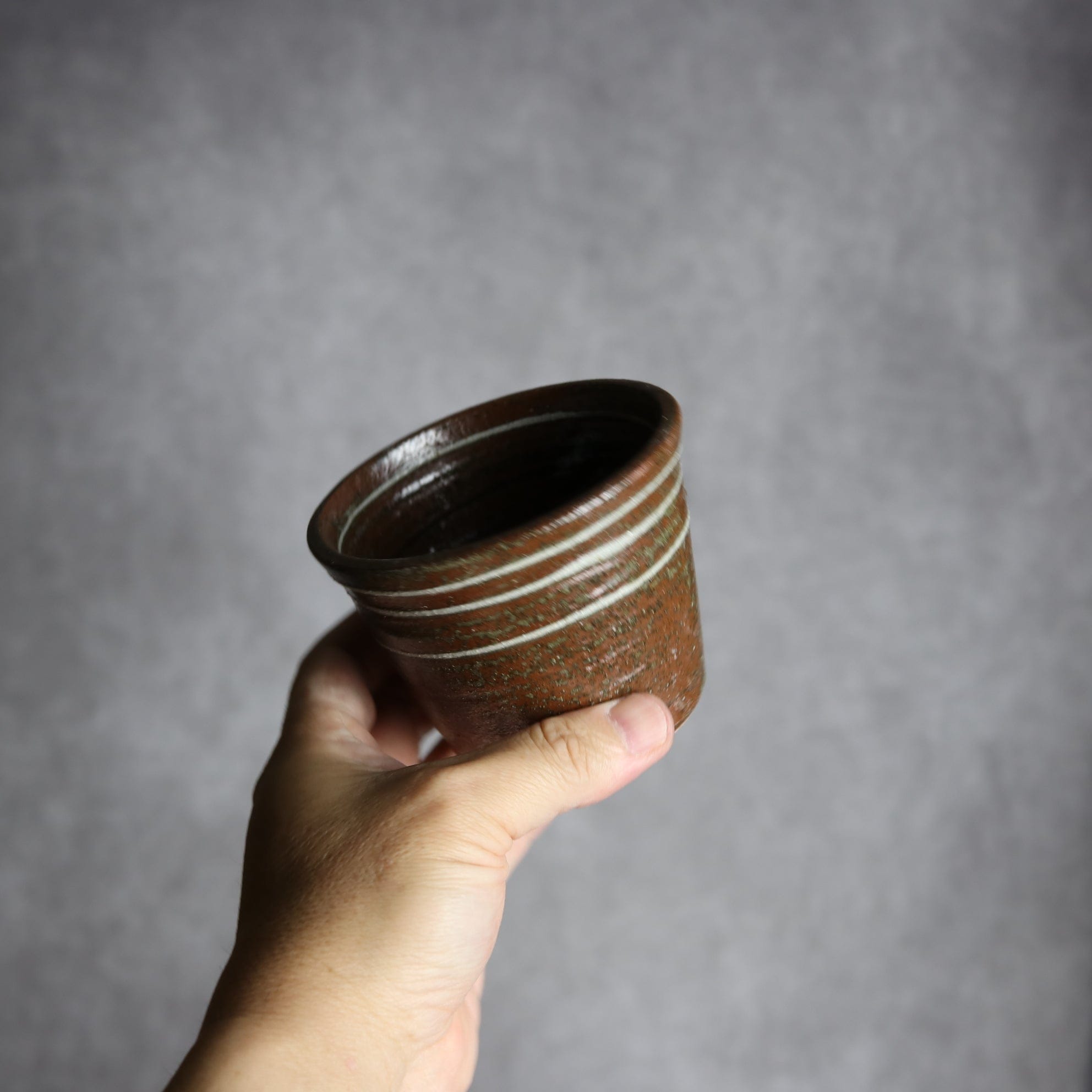 そば猪口1 イッチン ライン やちむん 陶器 榮一工房