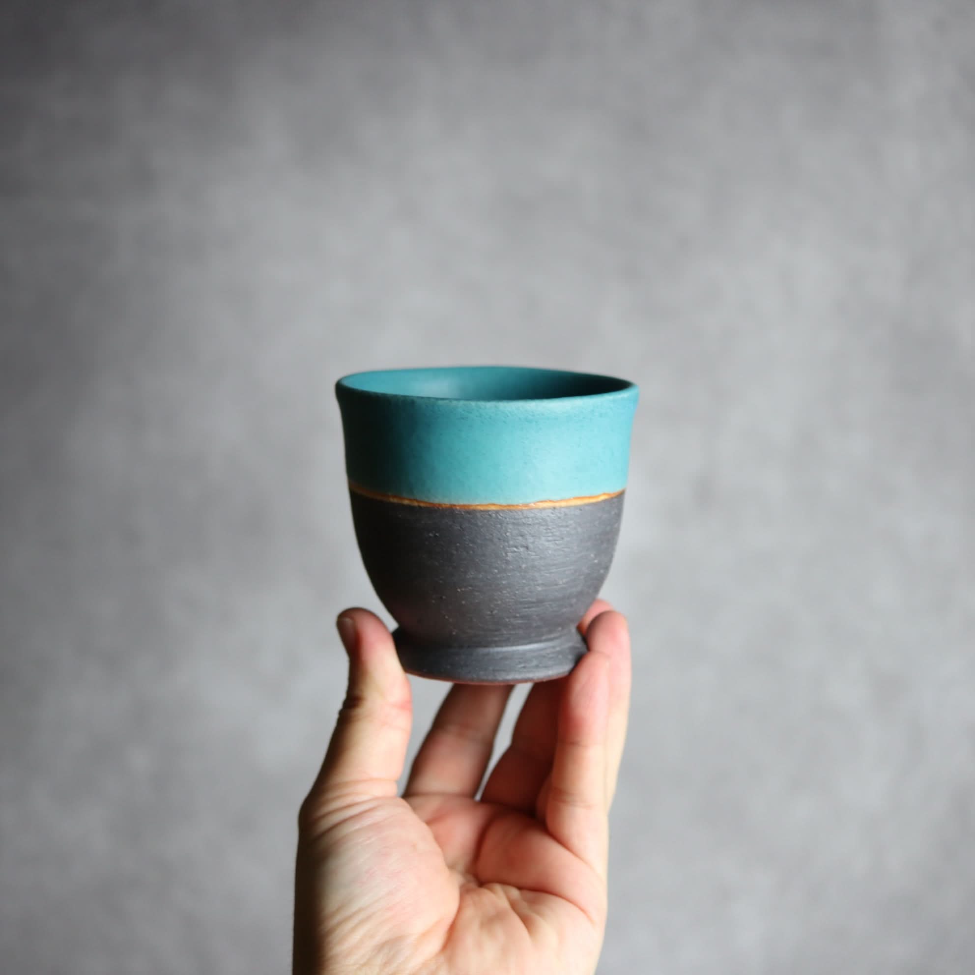 裾付き湯呑2 ペルシャ釉 やちむん 陶器 陶と厨子甕 ひ窯 やちむん 陶器.