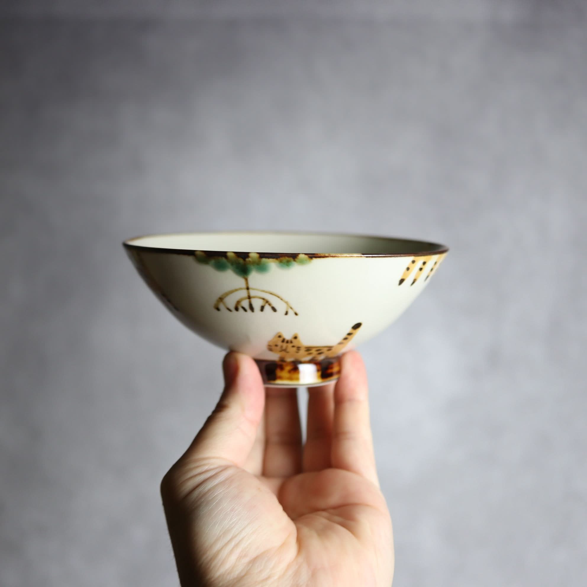 マカイ小 ヤマネコマングローブ4 やちむん 陶器 atelier qucchane やちむん 陶器.