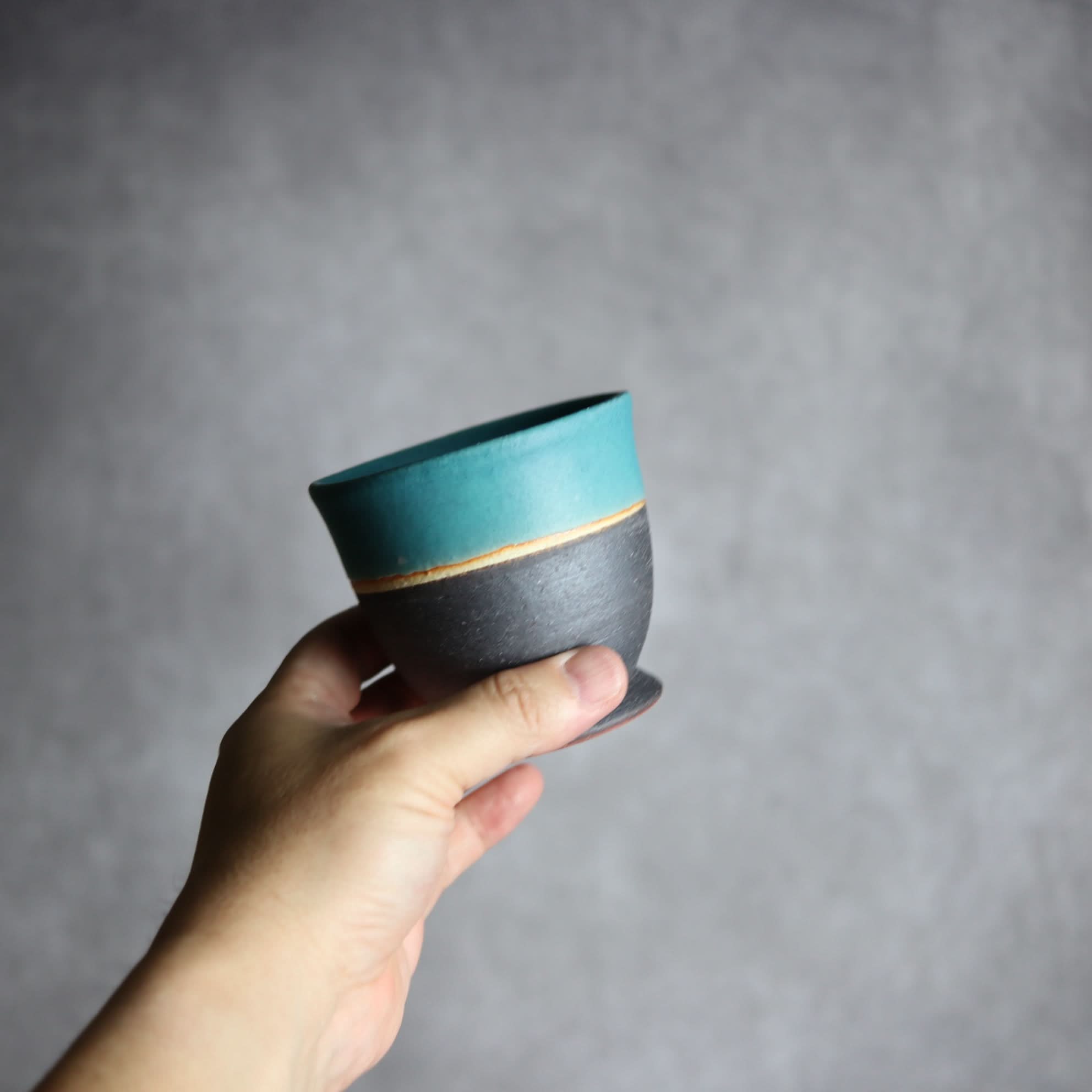 裾付き湯呑2 ペルシャ釉 やちむん 陶器 陶と厨子甕 ひ窯 やちむん 陶器.