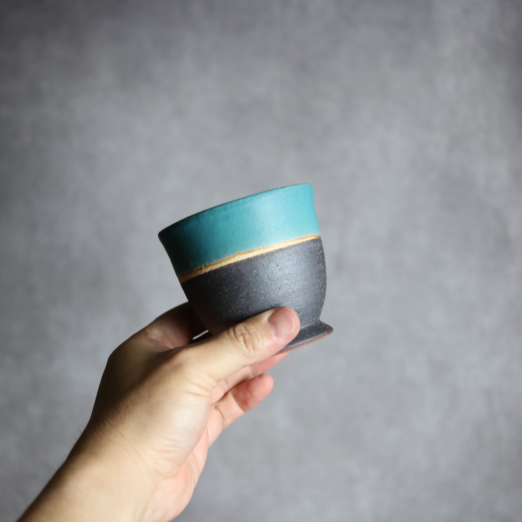 裾付き湯呑2 ペルシャ釉 やちむん 陶器 陶と厨子甕 ひ窯 やちむん 陶器.