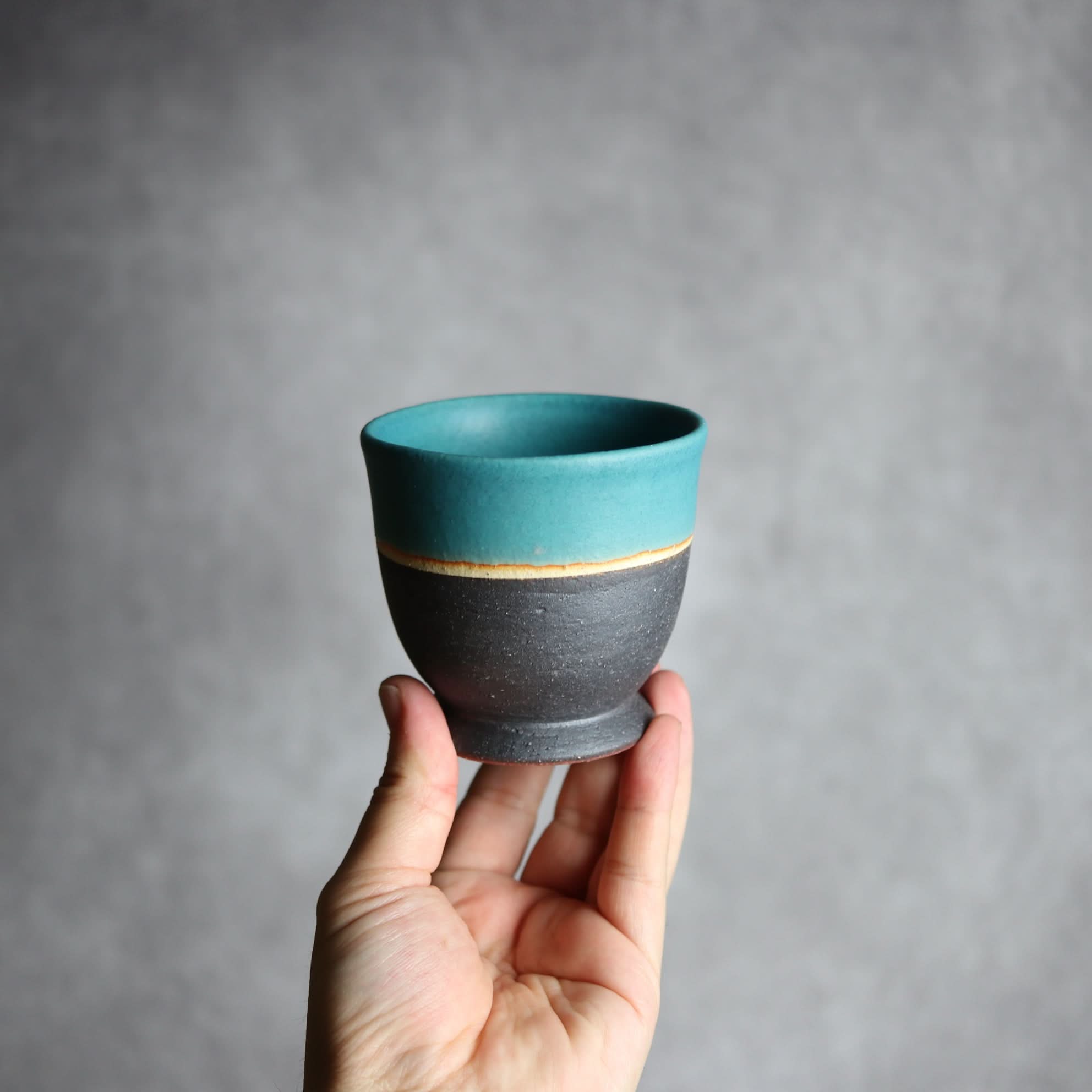 裾付き湯呑2 ペルシャ釉 やちむん 陶器 陶と厨子甕 ひ窯 やちむん 陶器.