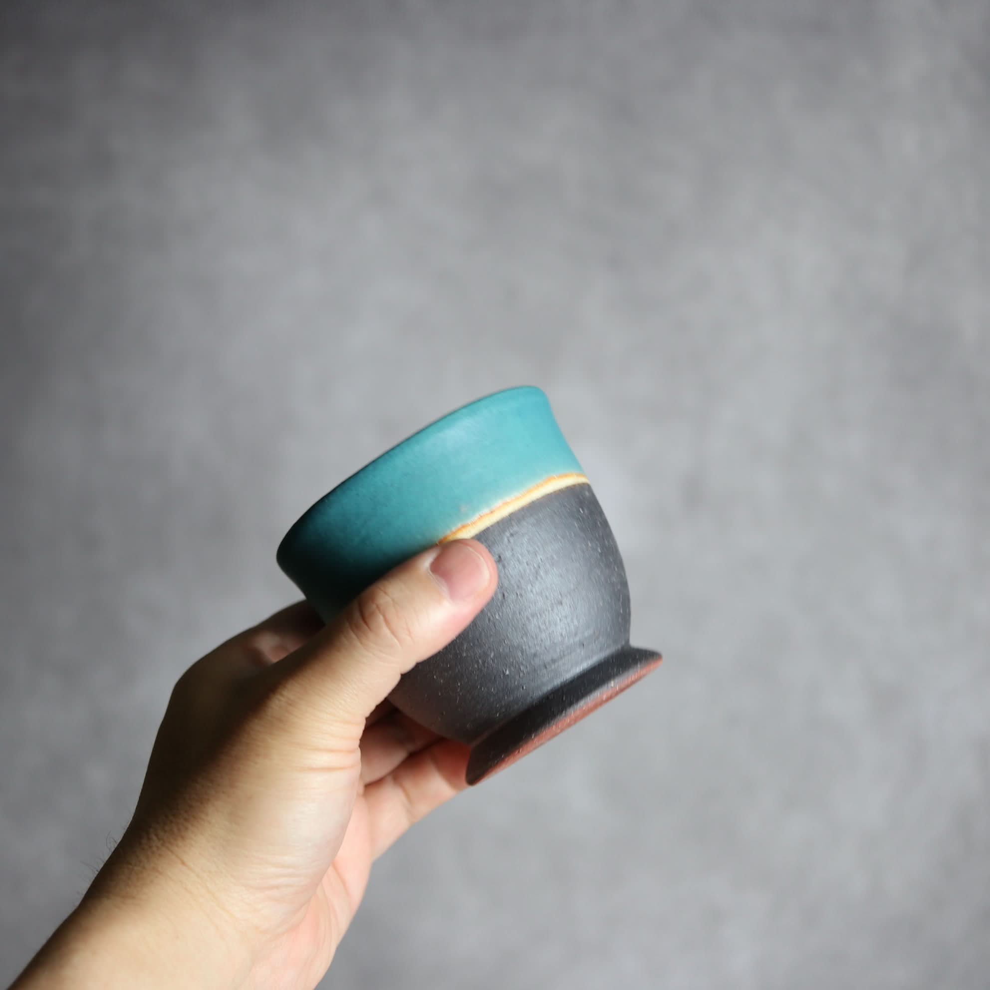 裾付き湯呑2 ペルシャ釉 やちむん 陶器 陶と厨子甕 ひ窯 やちむん 陶器.