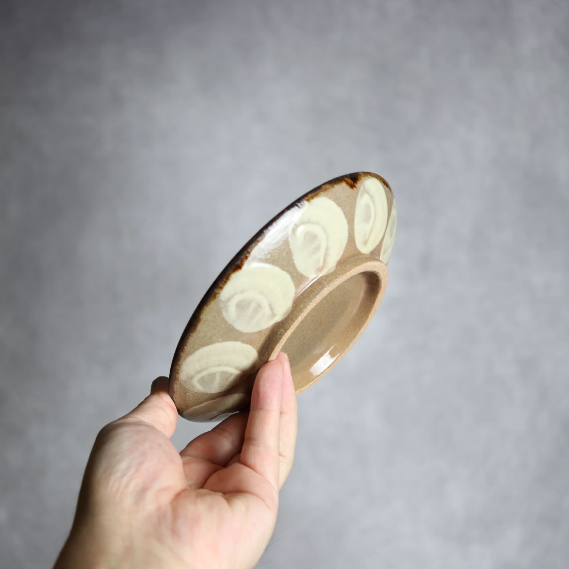 5寸皿1 風紋 やちむん 陶器 エドメ陶房 やちむん 陶器.