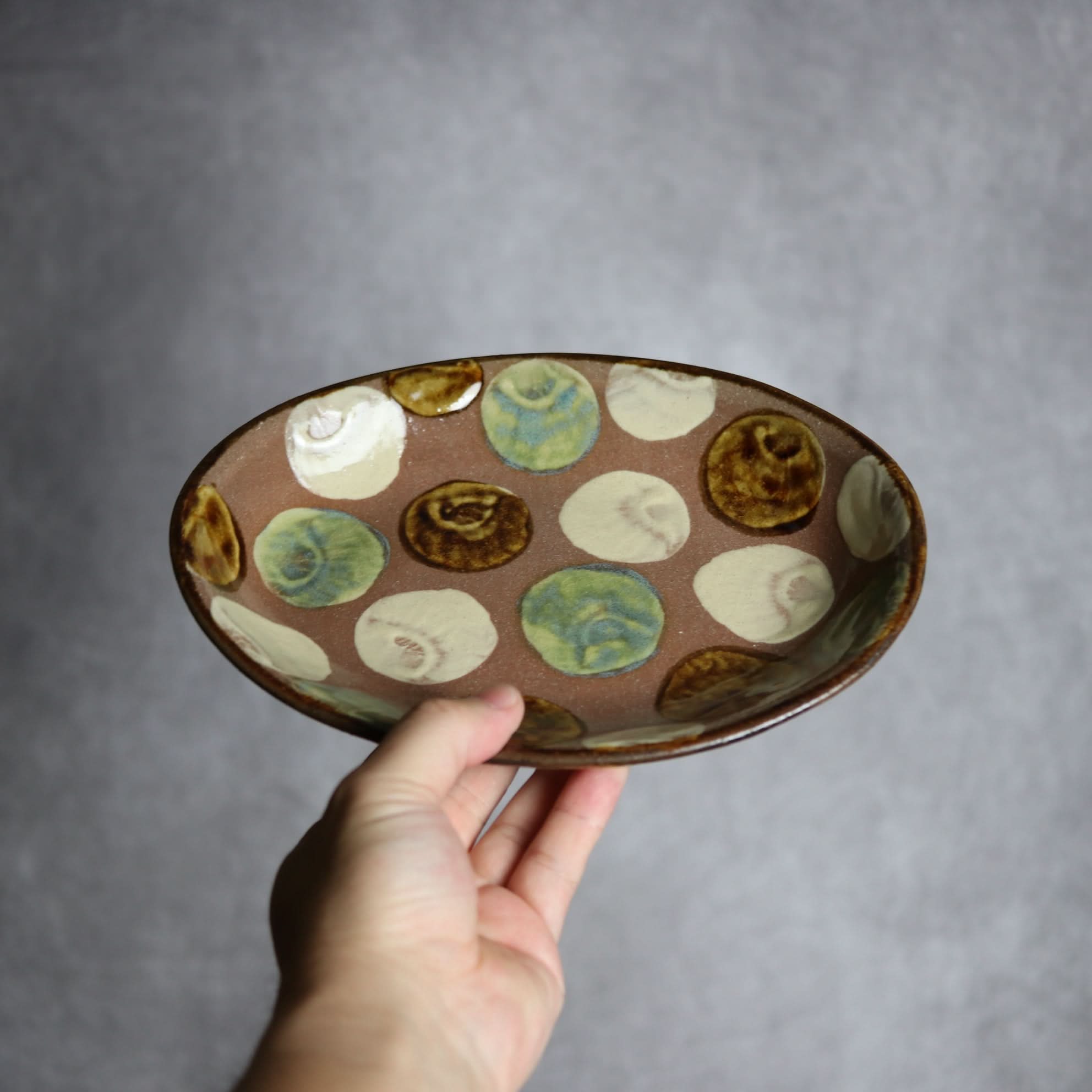 オーバル皿2 貝紋 やちむん 陶器 エドメ陶房 やちむん 陶器.