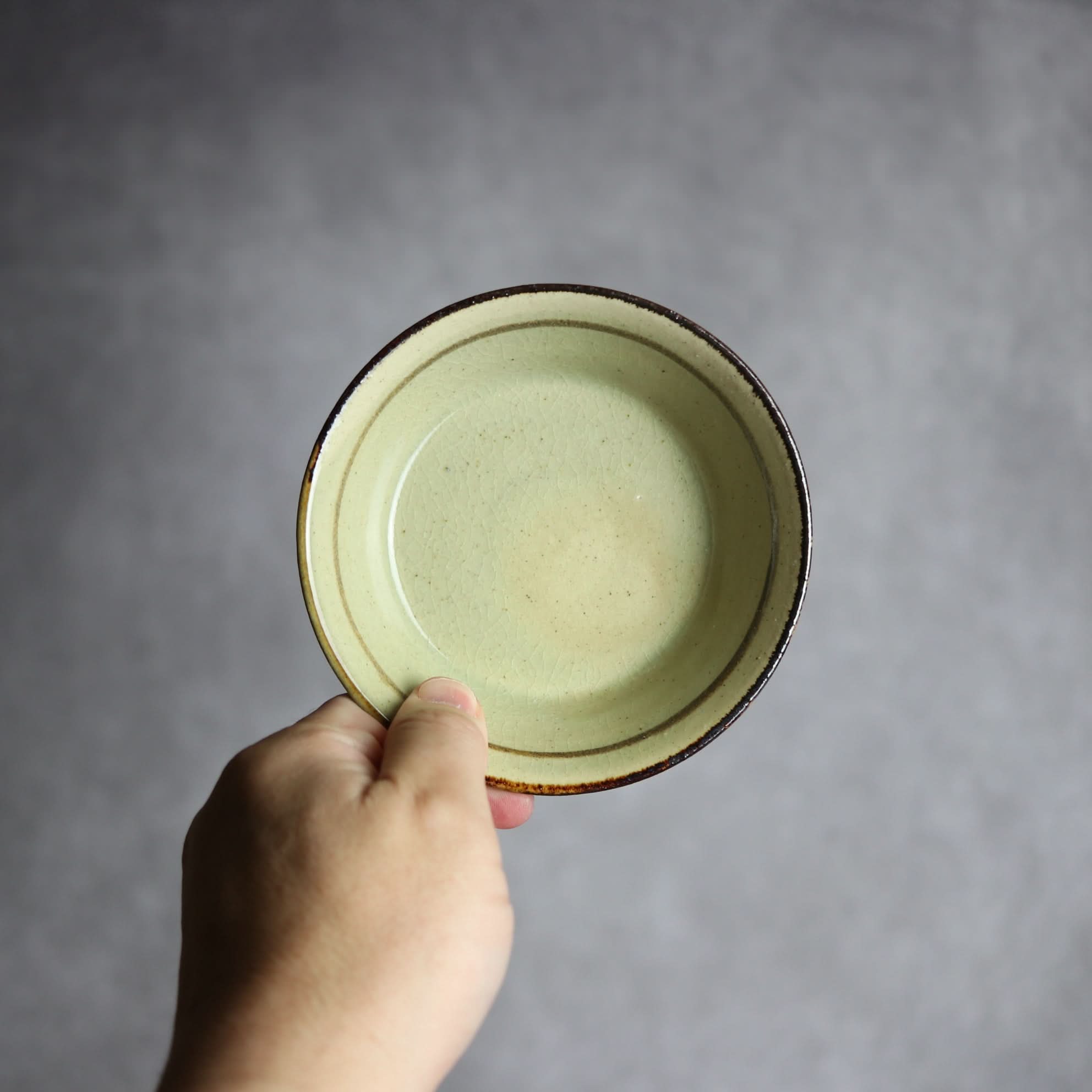 3.5寸安南鉢1 灰 黒釉 やちむん 陶器 陶と厨子甕 ひ窯 やちむん 陶器.