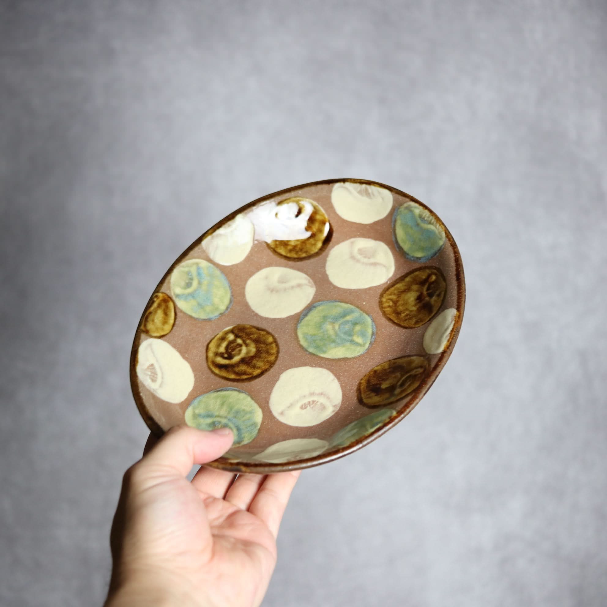 オーバル皿2 貝紋 やちむん 陶器 エドメ陶房 やちむん 陶器.