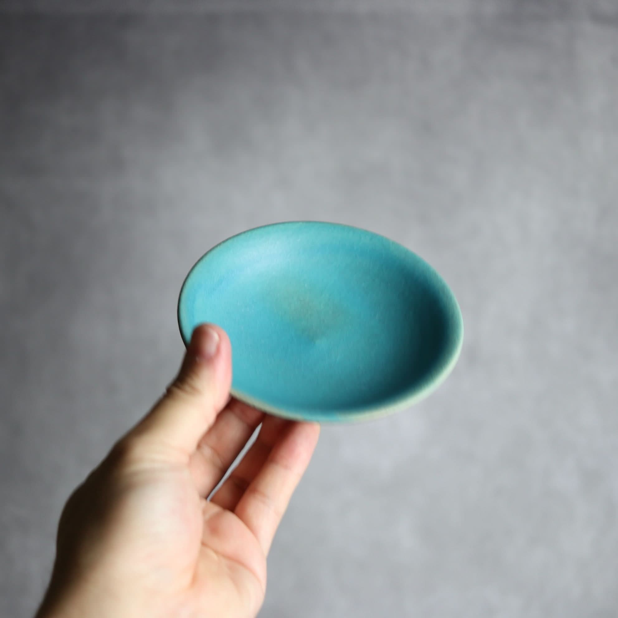 3.5寸皿2 ペルシャ釉 やちむん 陶器 陶と厨子甕 ひ窯 やちむん 陶器.