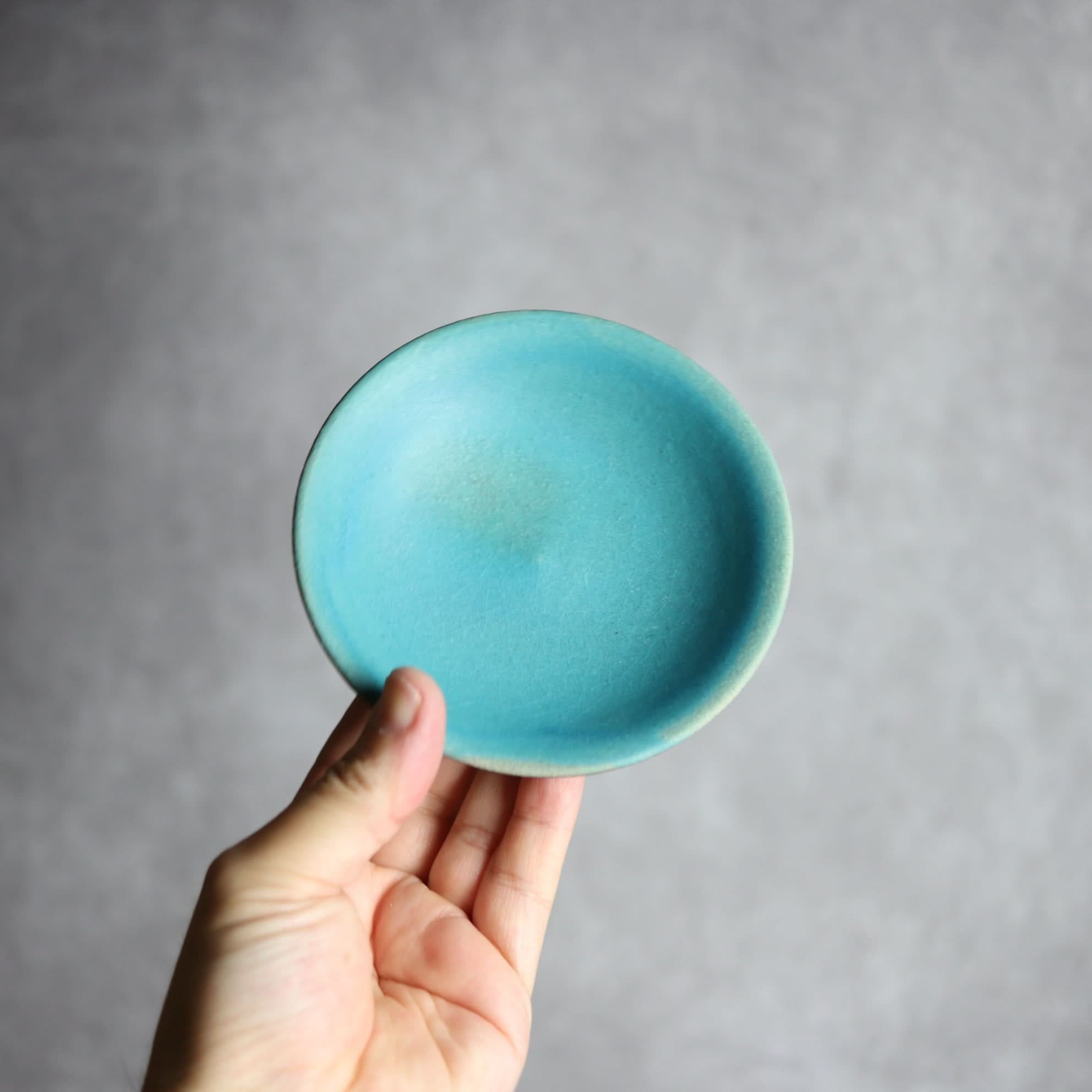 3.5寸皿2 ペルシャ釉 やちむん 陶器 陶と厨子甕 ひ窯 やちむん 陶器.