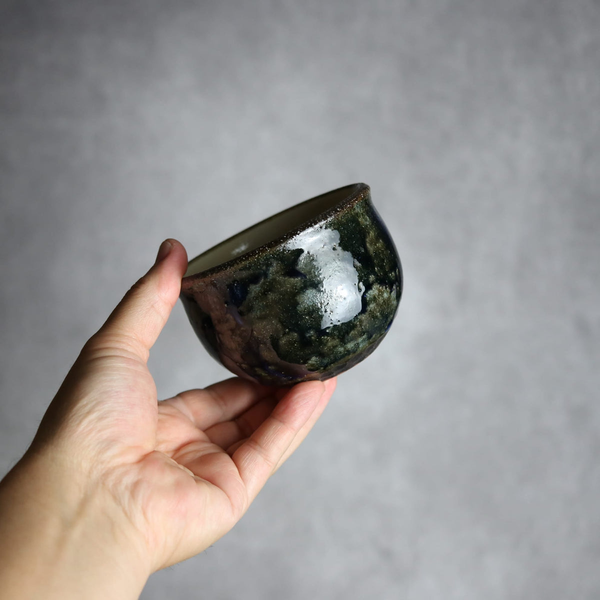 カフェオレボウル1 孔雀 やちむん 陶器 sui