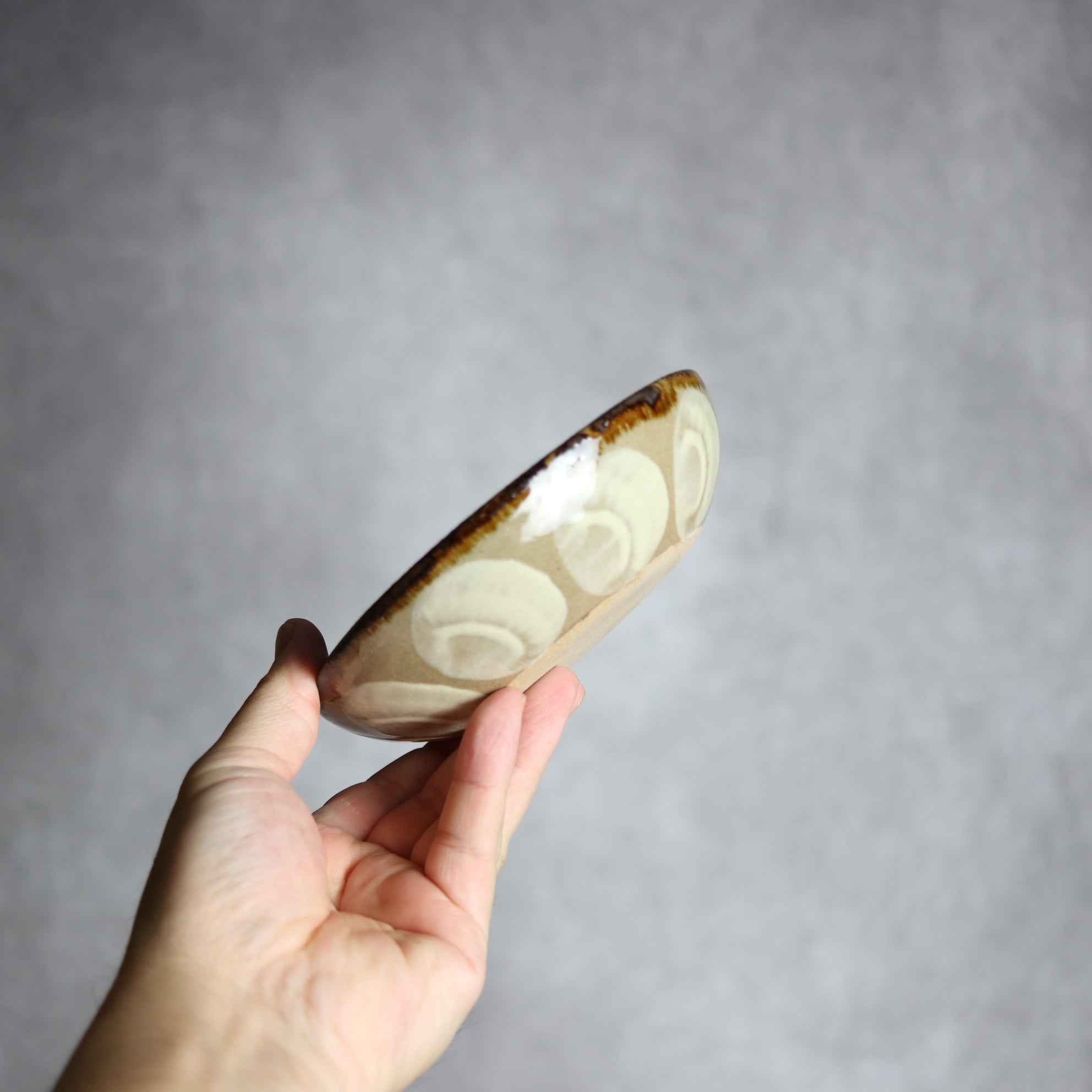 エドメ陶房 - 小鉢1 茶丸紋 やちむん 陶器 エドメ陶房 - mundasui