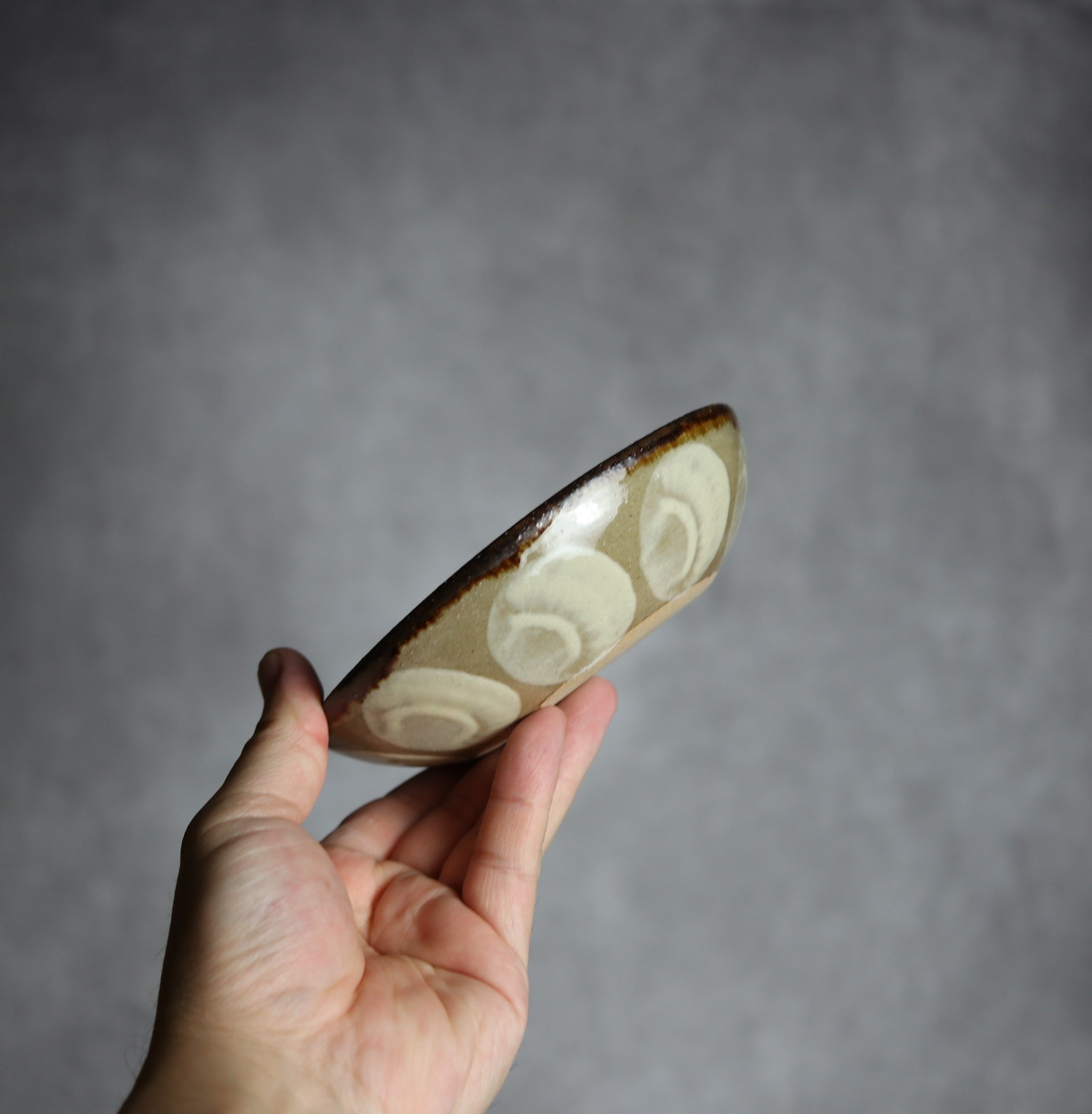 エドメ陶房 - 小鉢1 茶丸紋 やちむん 陶器 エドメ陶房 - mundasui