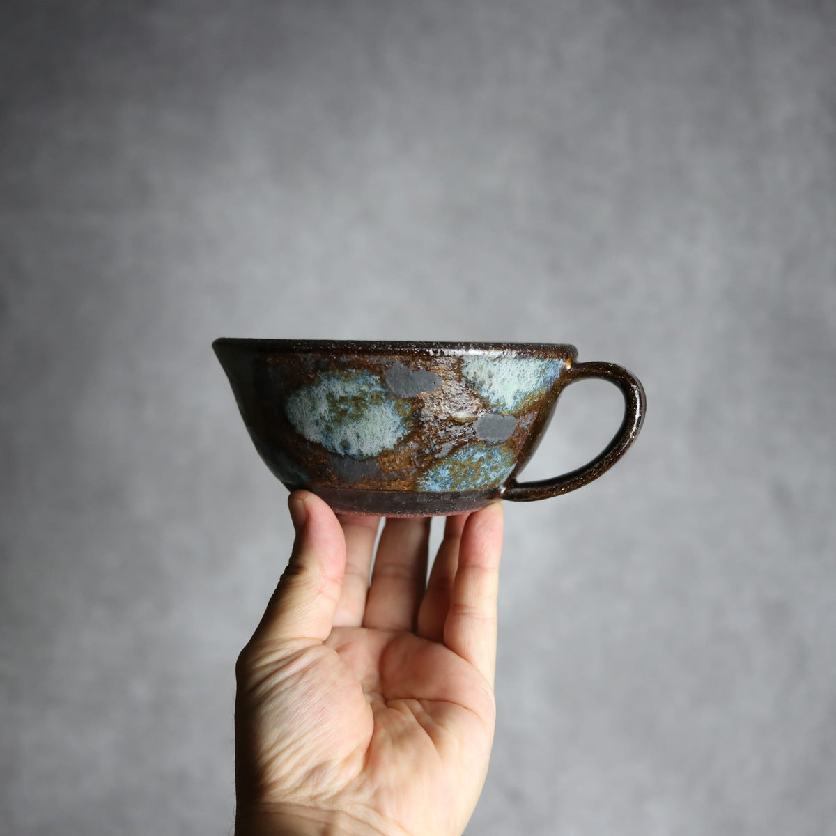 スープカップ1 黒シリーズ やちむん 陶器 sui