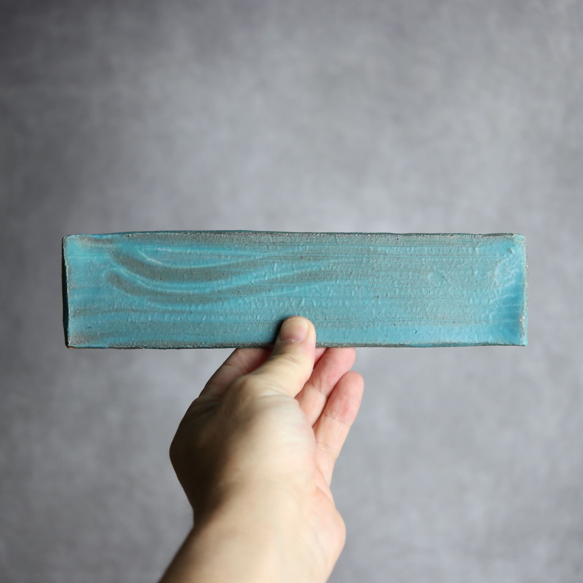 細長板皿1 ペルシャ釉 やちむん 陶器 陶と厨子甕 ひ窯 やちむん 陶器.