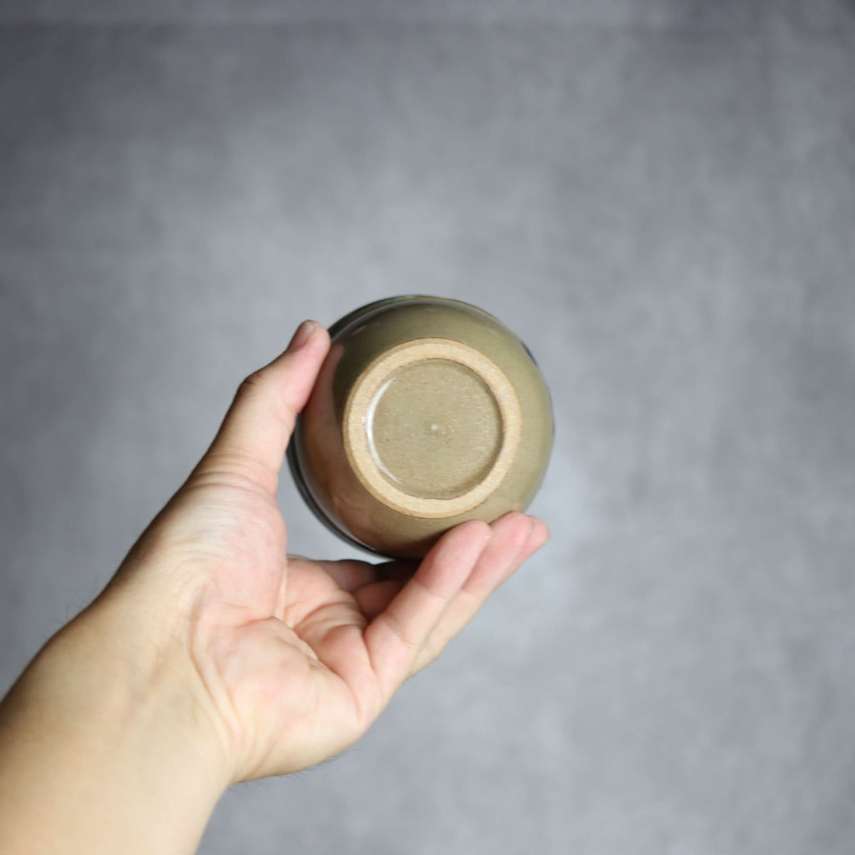 丸フリーカップ1 青三彩 やちむん 陶器 エドメ陶房 やちむん 陶器.