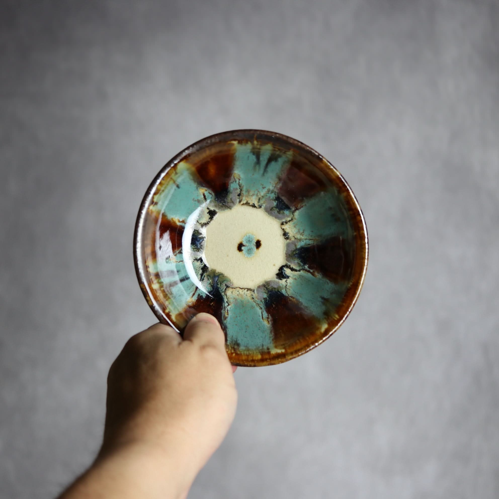 小鉢1 三彩紋 やちむん 陶器 エドメ陶房 やちむん 陶器.