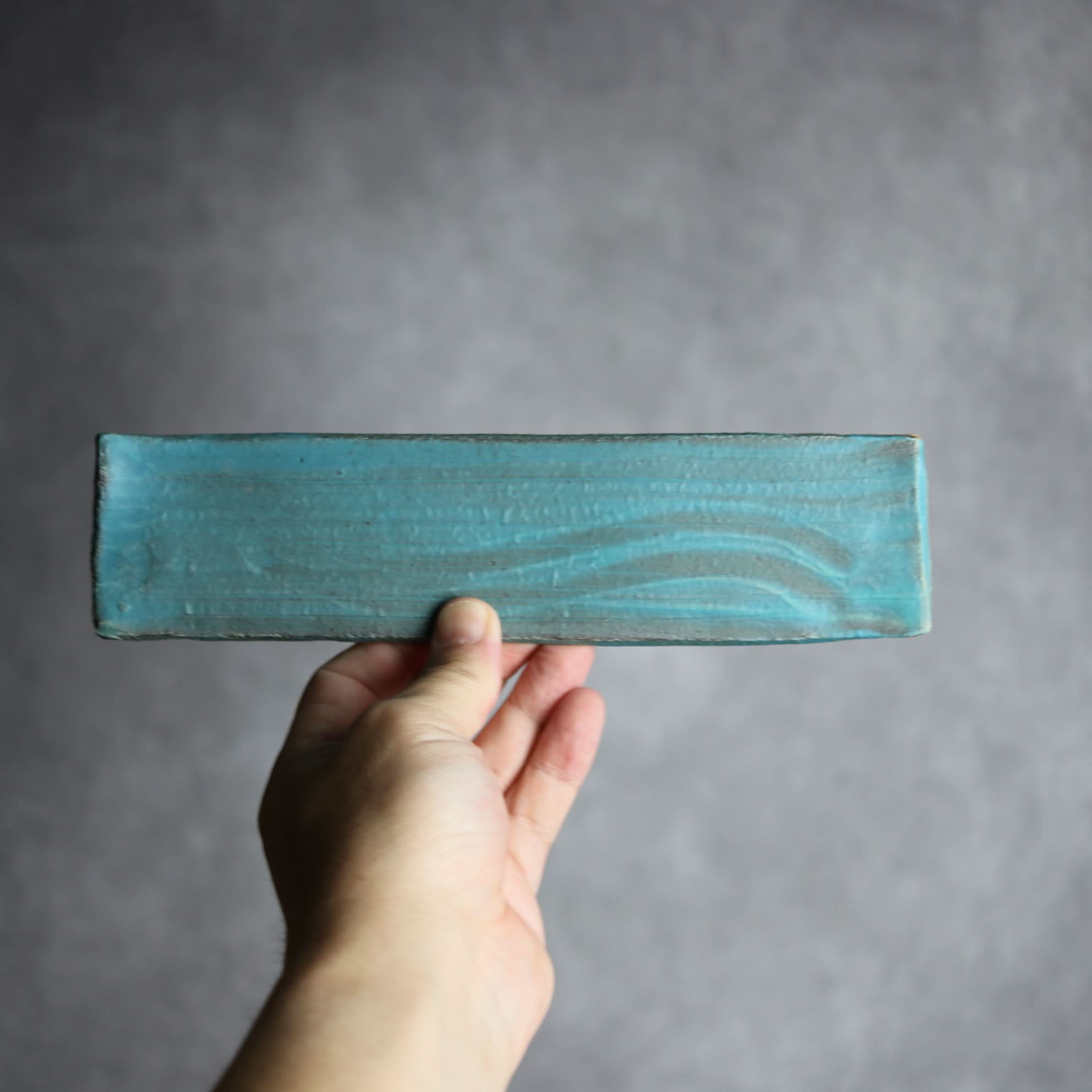 細長板皿1 ペルシャ釉 やちむん 陶器 陶と厨子甕 ひ窯 やちむん 陶器.