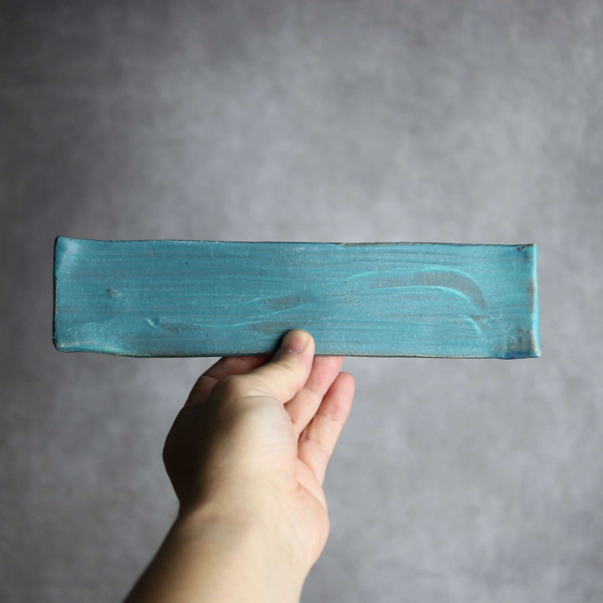 細長板皿2 ペルシャ釉 やちむん 陶器 陶と厨子甕 ひ窯 やちむん 陶器.