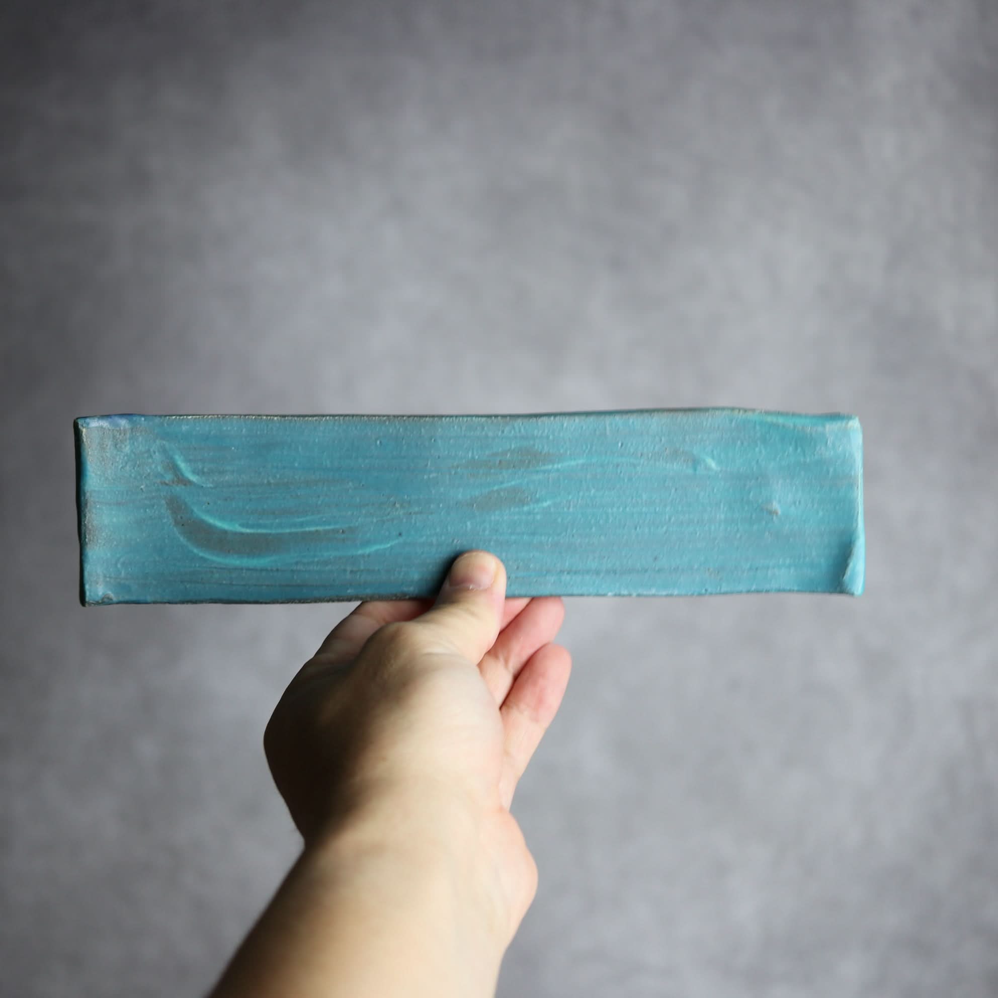 細長板皿2 ペルシャ釉 やちむん 陶器 陶と厨子甕 ひ窯 やちむん 陶器.