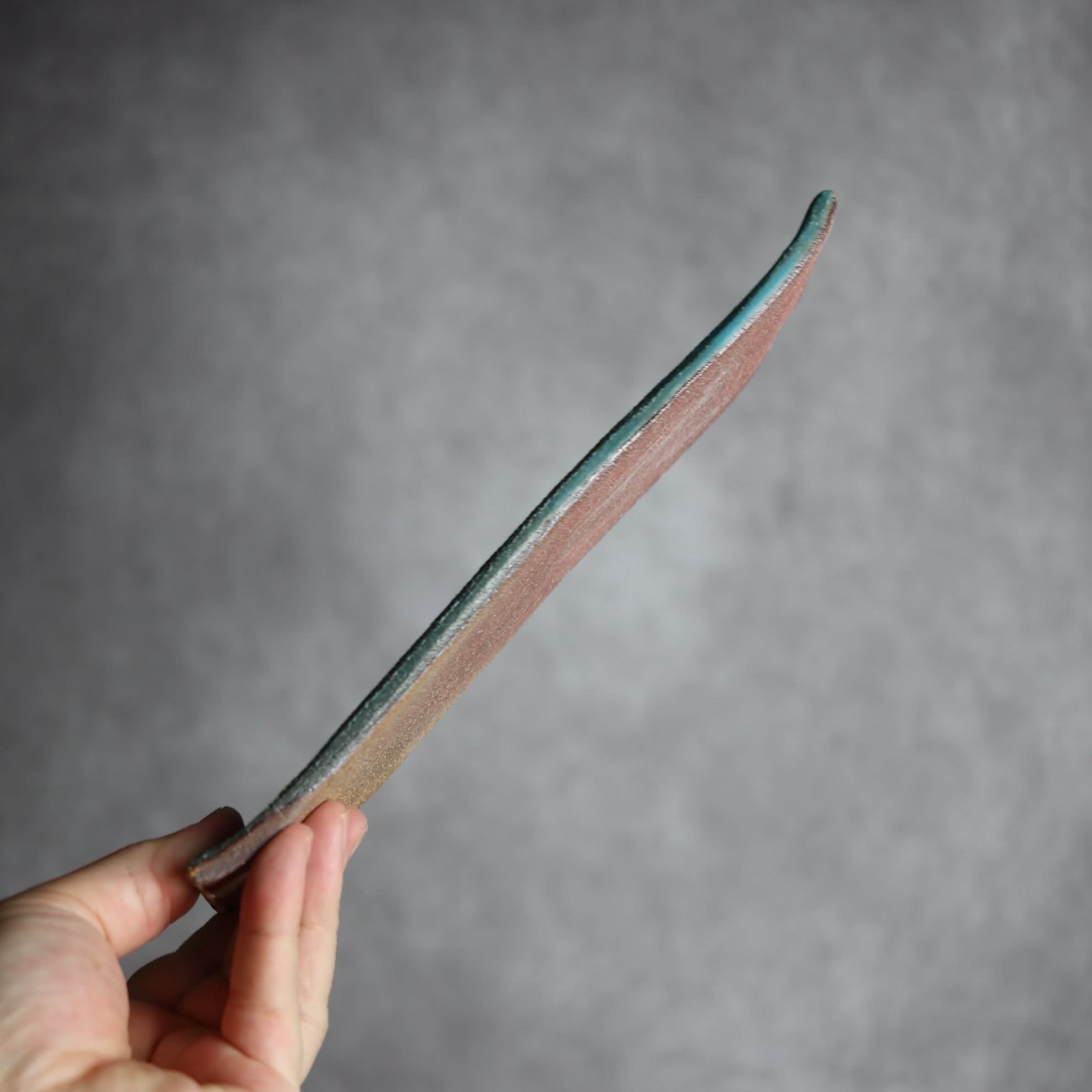 細長板皿3 ペルシャ釉 やちむん 陶器 陶と厨子甕 ひ窯 やちむん 陶器.