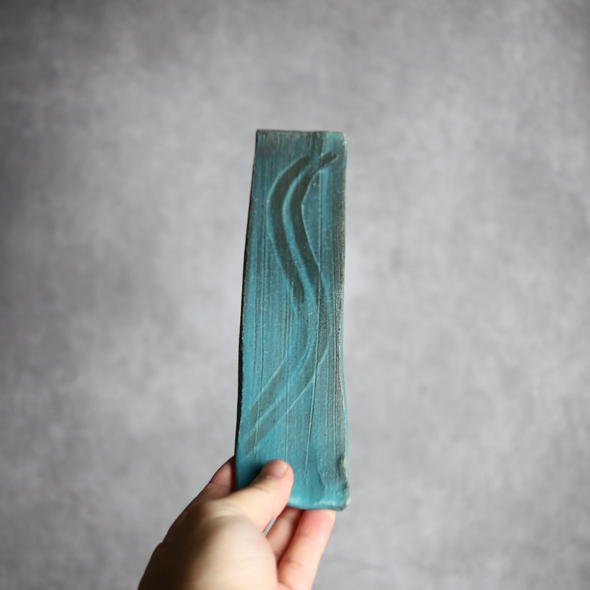 細長板皿3 ペルシャ釉 やちむん 陶器 陶と厨子甕 ひ窯 やちむん 陶器.