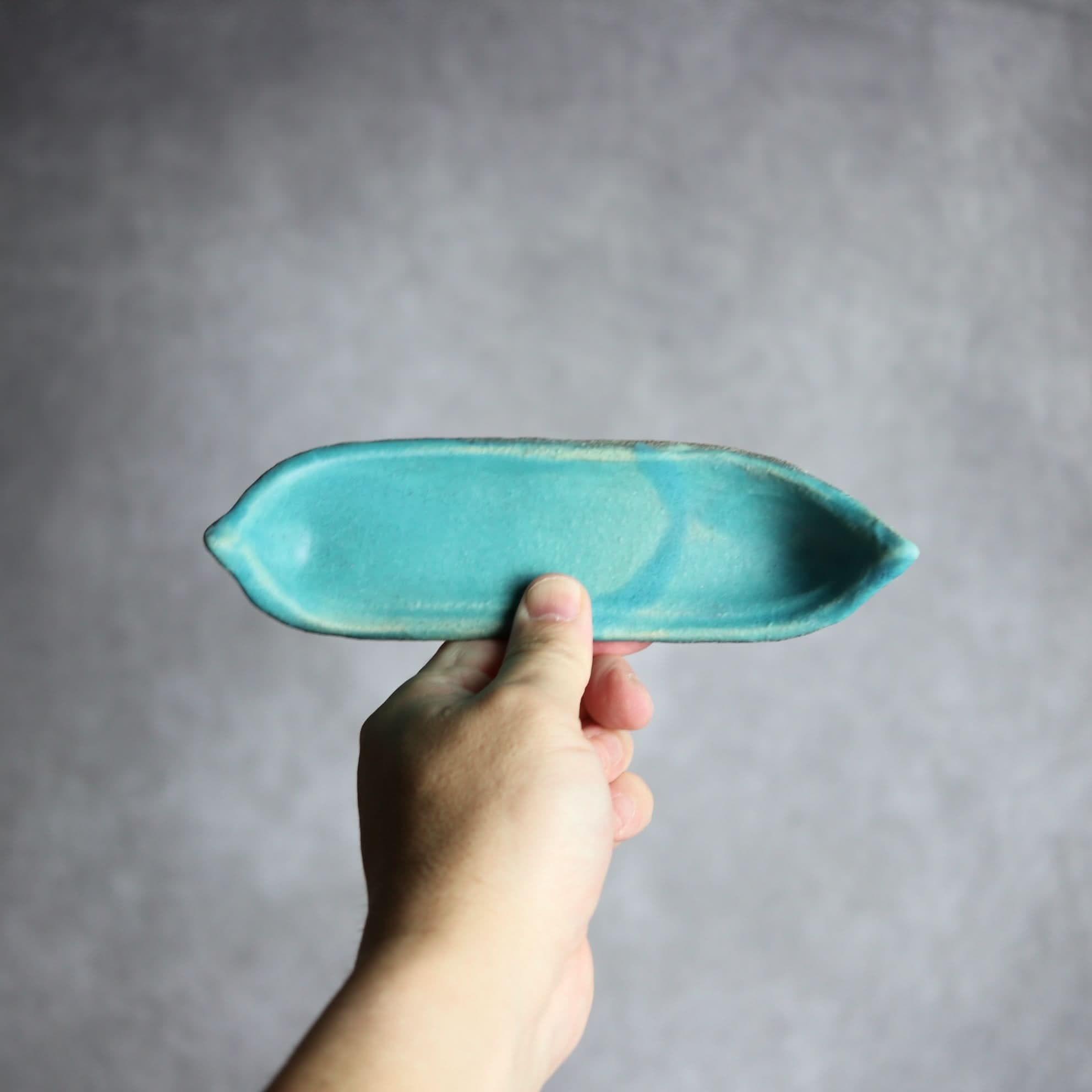 舟形板皿1 ペルシャ釉 やちむん 陶器 陶と厨子甕 ひ窯 やちむん 陶器.