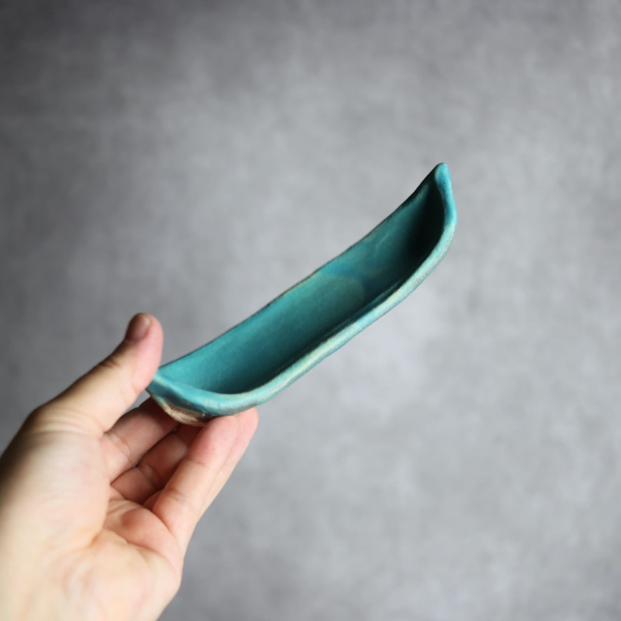 舟形板皿1 ペルシャ釉 やちむん 陶器 陶と厨子甕 ひ窯 やちむん 陶器.